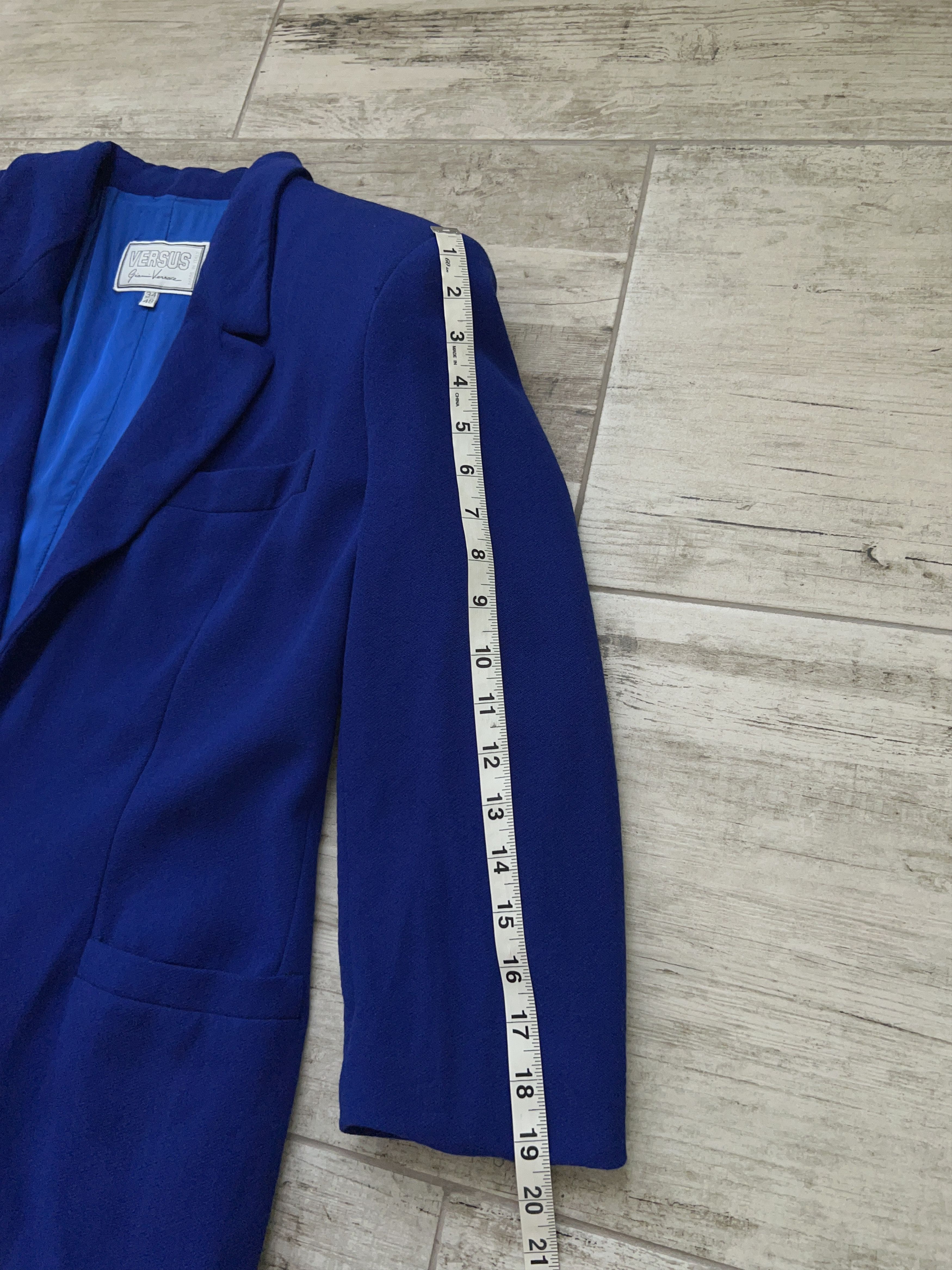 Versace × Versus Versace × Vintage Womens Versus Gianni Versace Wool Blazer Jacket Size 34 / 48 Size XL / US 12-14 / IT 48-50 - 11 Thumbnail