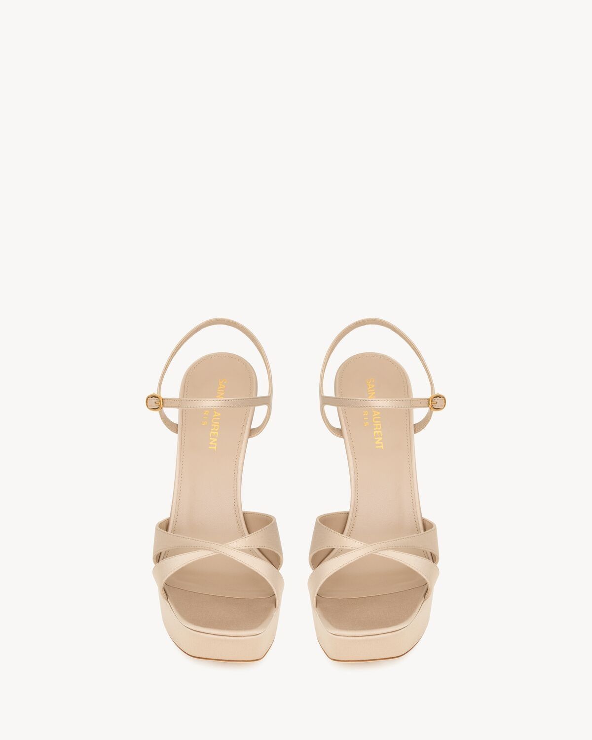 Saint Laurent Paris o1bcso1str0226 Debbie Platform Sandals in Pink Size US 7.5 / IT 37.5 - 3 Thumbnail