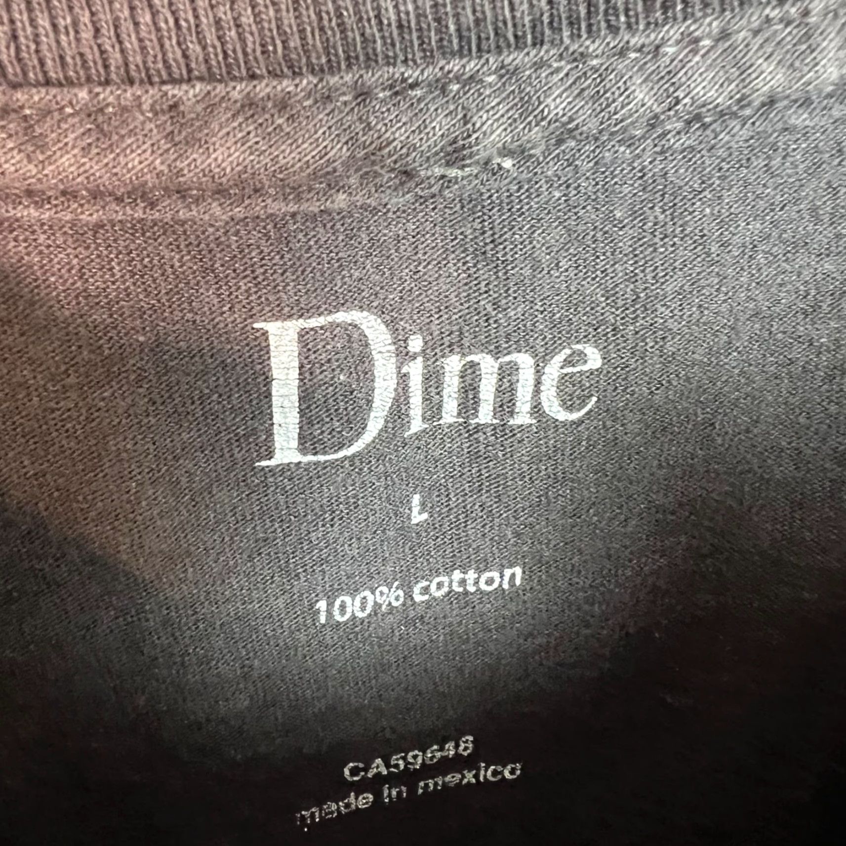 Dime Dime Skateboarding T-Shirt Mens Large Dark Grey Volcano Graphic 100% Cotton Shirt Short Sleeve Crew Neck Logo Vintage: No Size US L / EU 52-54 / 3 - 3 Thumbnail