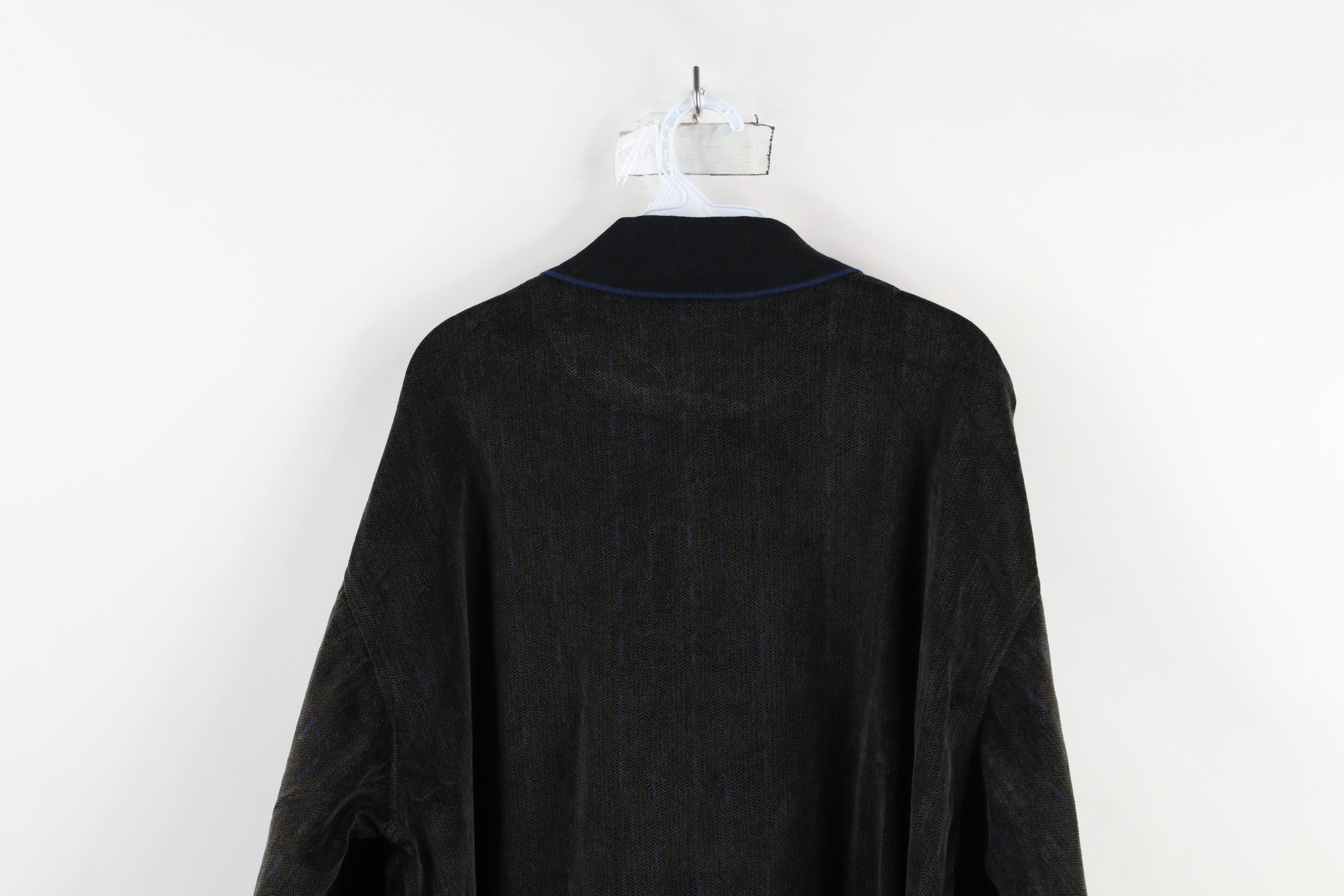 Vintage Deadstock Vintage 90s Streetwear Fleece Long Sleeve Polo Size US XL / EU 56 / 4 - 9 Thumbnail