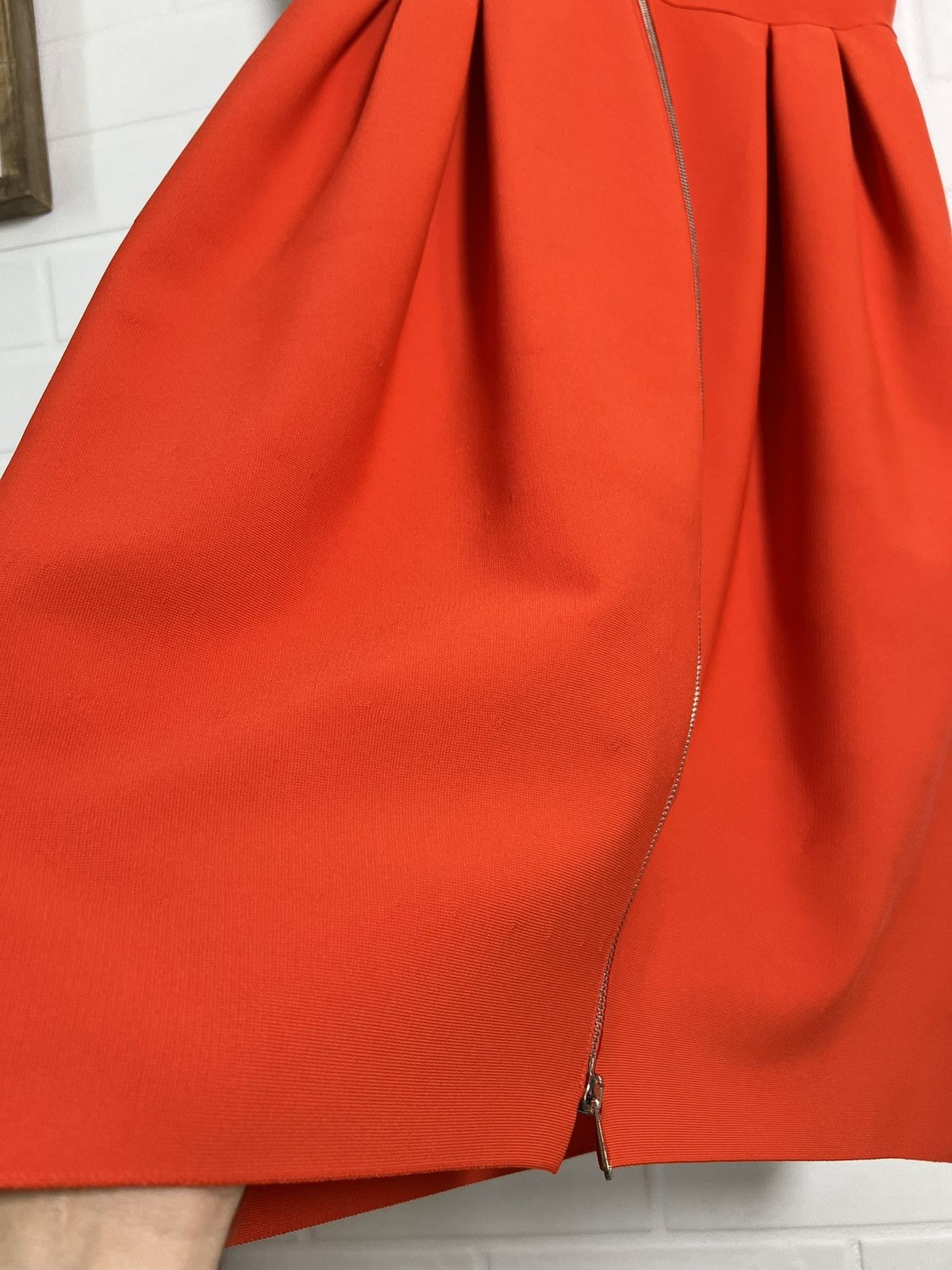 Dior DIOR Women's Midi Dress Viscose Blend Red Size US 8 D 38 M Size M / US 6-8 / IT 42-44 - 3 Thumbnail