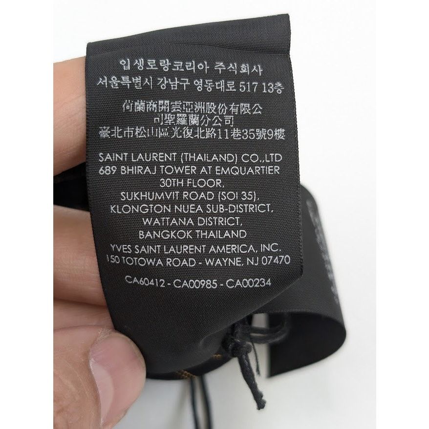 Saint Laurent Paris o1rshd1 Q:2 / Size: OS / Scarf Noeud Lavallie in Black/Gold Size ONE SIZE - 19 Thumbnail
