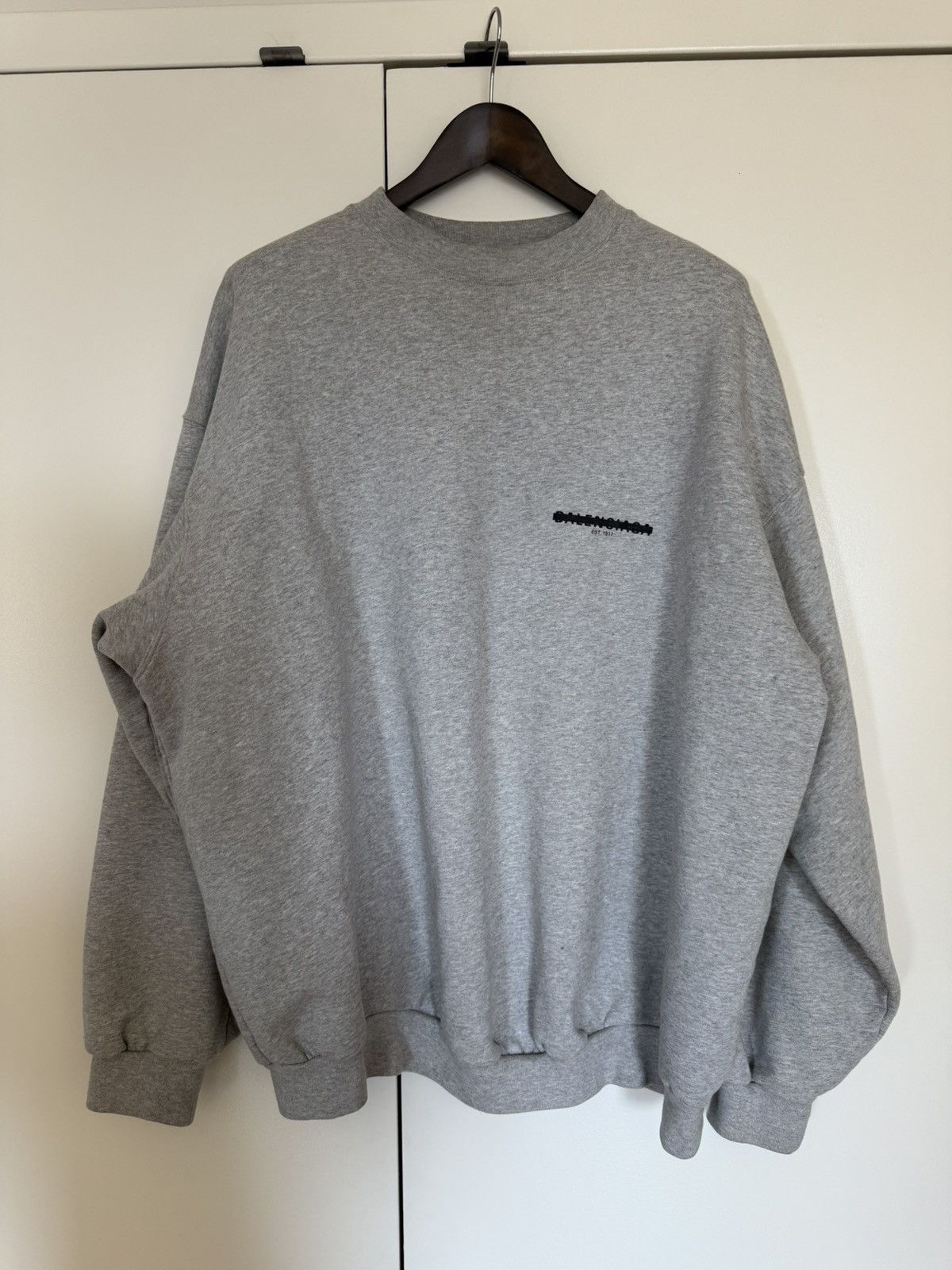 Balenciaga Balenciaga Strike 1917 Grey Sweatshirt Size US S / EU 44-46 / 1 - 2 Thumbnail
