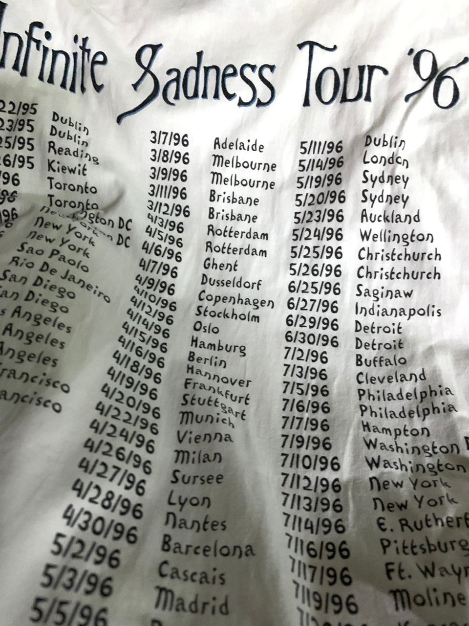 Band Tees × Vintage 90's The Smashing Pumpkins Ifnite Sadness 1996 Tour Size US L / EU 52-54 / 3 - 4 Thumbnail