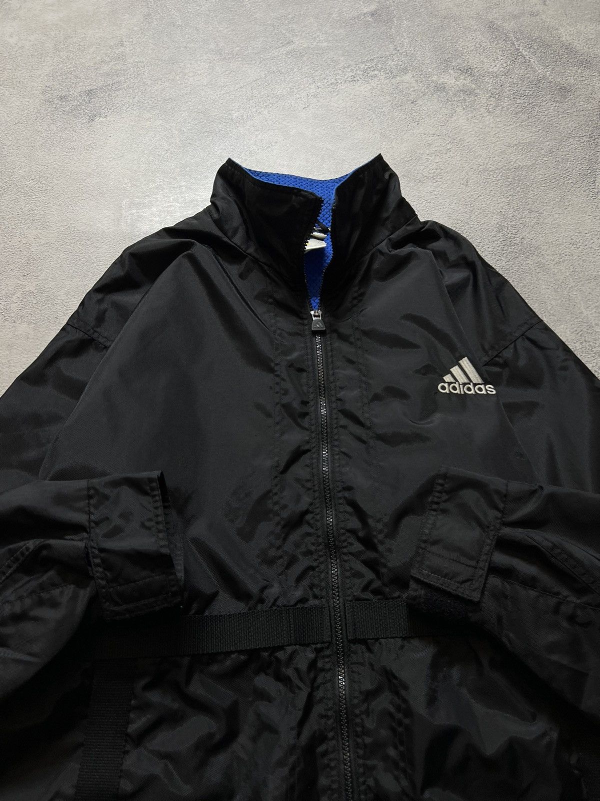 Adidas × Vintage Vintage Y2k Adidas 🖤 Big Logo Bomber Jacket 90’s Size US L / EU 52-54 / 3 - 4 Thumbnail