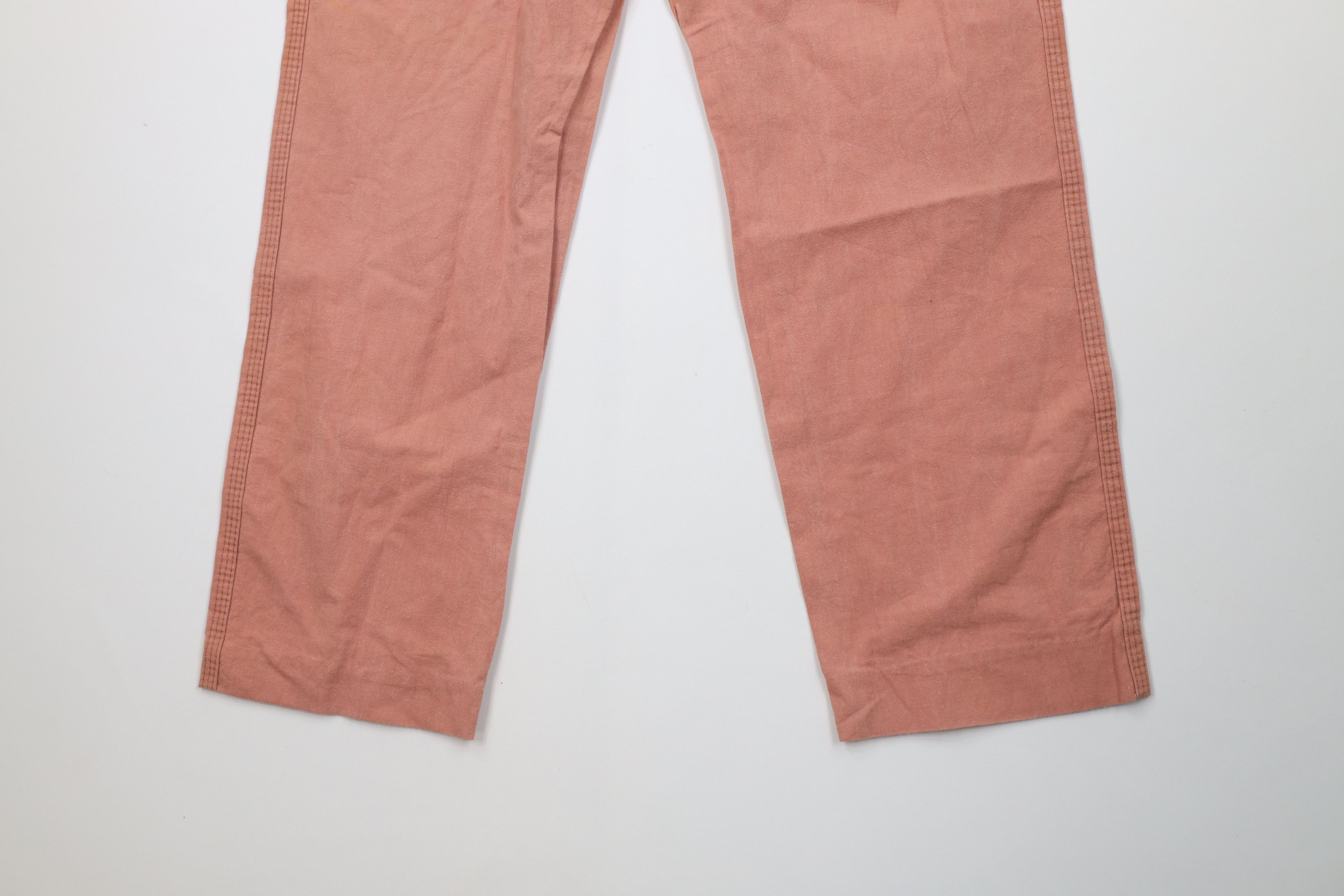 Vintage Vintage 60s 70s Streetwear Dungaree Work Pants Pink USA Size US 32 / EU 48 - 12 Thumbnail