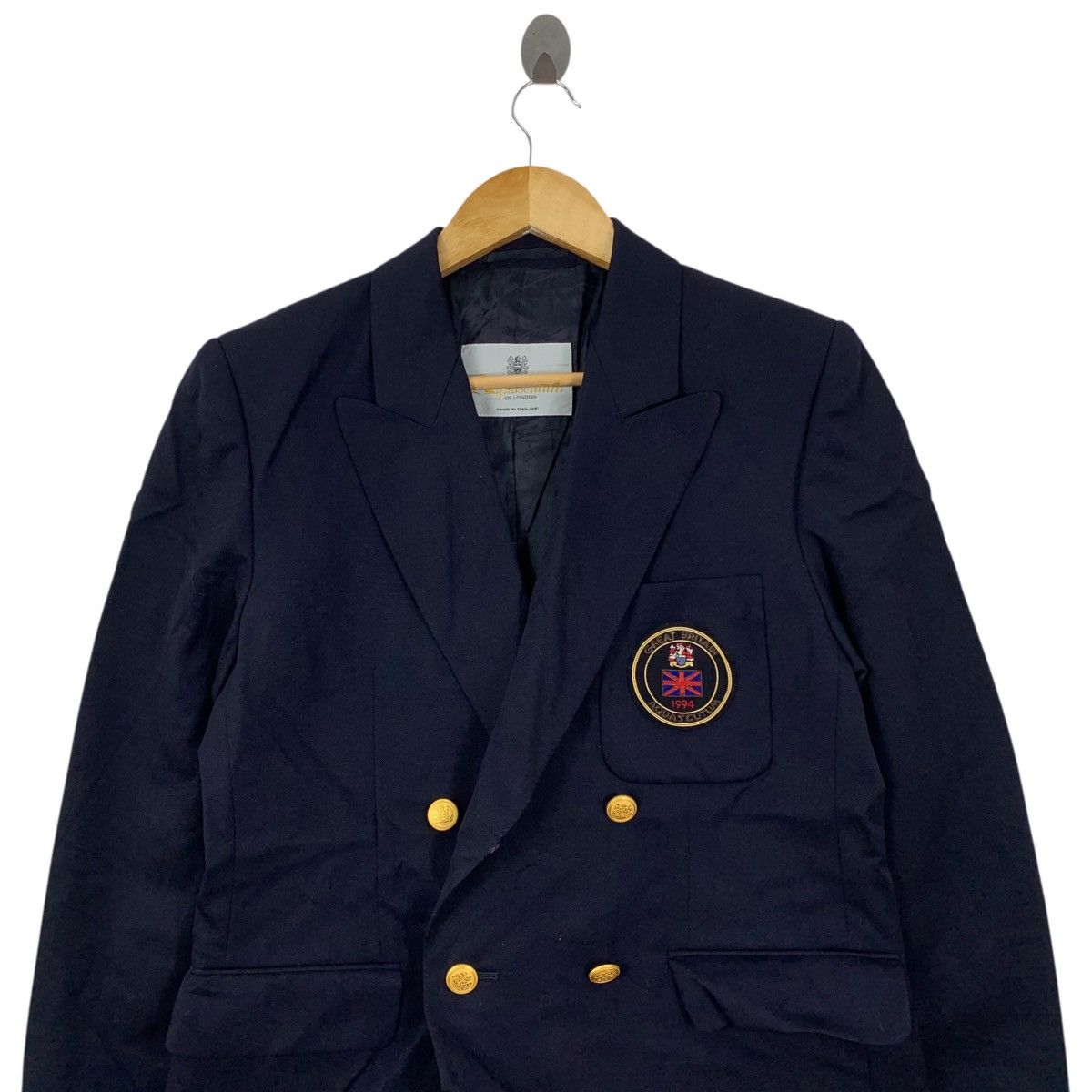 Aquascutum Vintage 1994 AQUASCUTUM Great Britain Blazer Coat Jacket Size US S / EU 44-46 / 1 - 2 Thumbnail