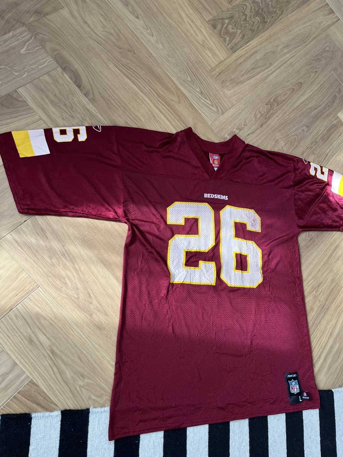 Reebok Vintage Washington Redskins #26 Clinton Portis Reebok NFL Size US L / EU 52-54 / 3 - 2 Thumbnail