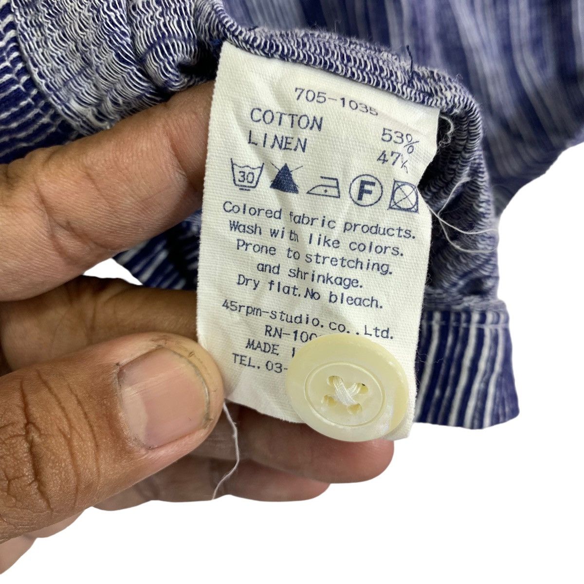 45rpm VINTAGE 45RPM JAPANESE BRAND BUTTON SHIRT Size L / US 10 / IT 46 - 8 Thumbnail