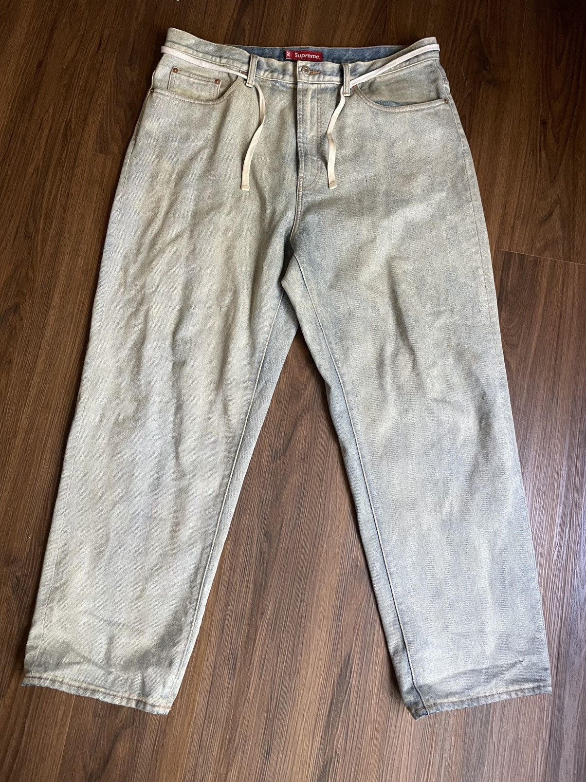 Supreme Supreme BAGGY SELVEDGE JEAN Size 36 Rigid Indigo Denim 