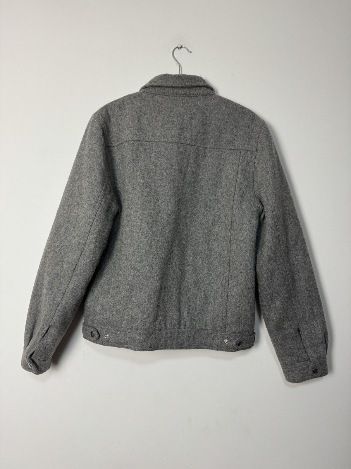 Daily Paper Daily Paper Vintage Grey Wool Trucker Jacket Basic Stlye Size US L / EU 52-54 / 3 - 8 Thumbnail