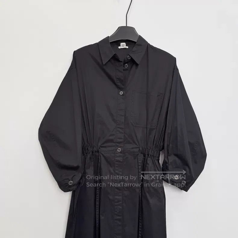 Hermes Hermes Black Drawstring Waist Shirtdress Size XS / US 0-2 / IT 36-38 - 2 Thumbnail