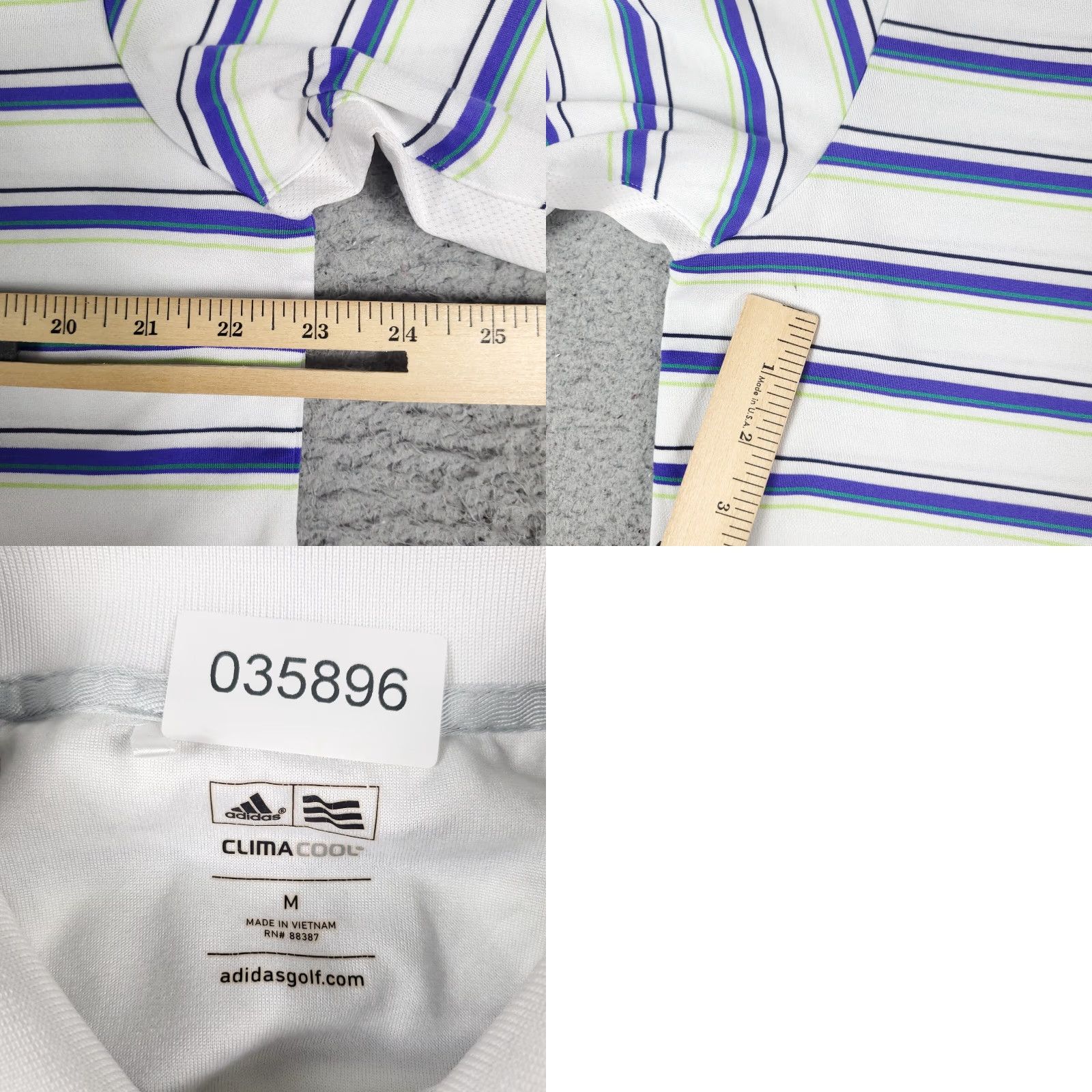 Adidas adidas Polo Shirt Mens Size Medium Blue White Striped Casual Short Sleeve Polo Shirt Adidas Mens Size Medium Blue White Striped Casual Short Sleeve Size US M / EU 48-50 / 2 - 8 Thumbnail