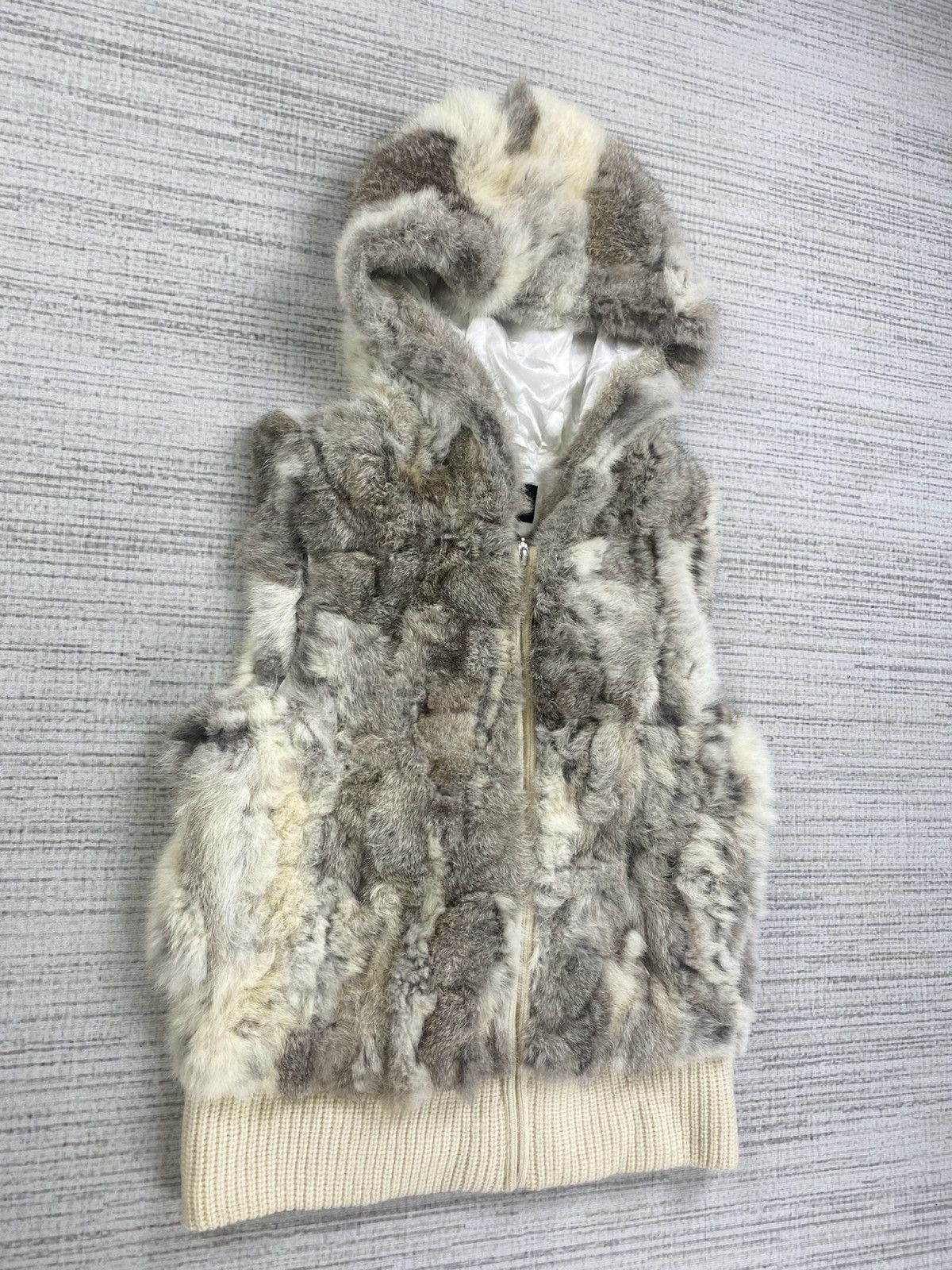 Comme Ca Ism Vintage Comme Ca Ism Japan Rabbit Fur Hoodie Vest Size US S / EU 44-46 / 1 - 2 Thumbnail