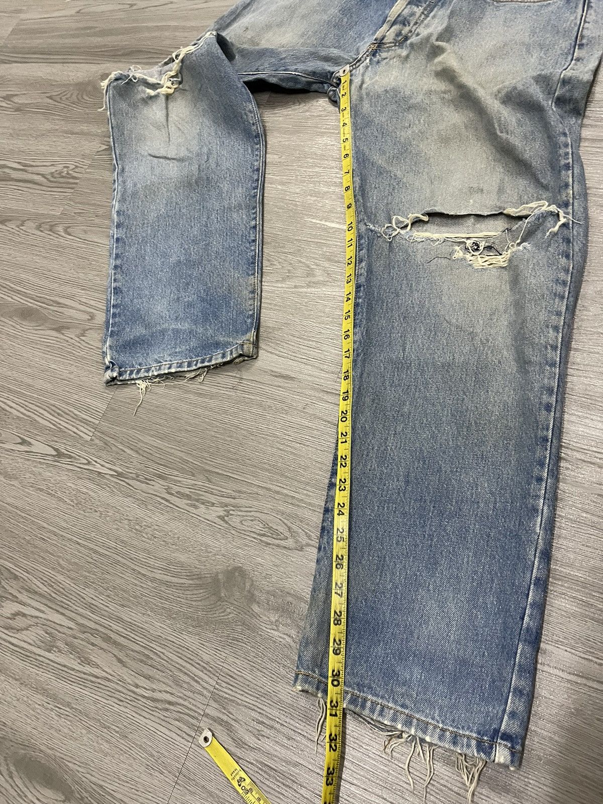 Stussy Stussy Made In USA grunge distressed denim Size US 33 - 14 Thumbnail