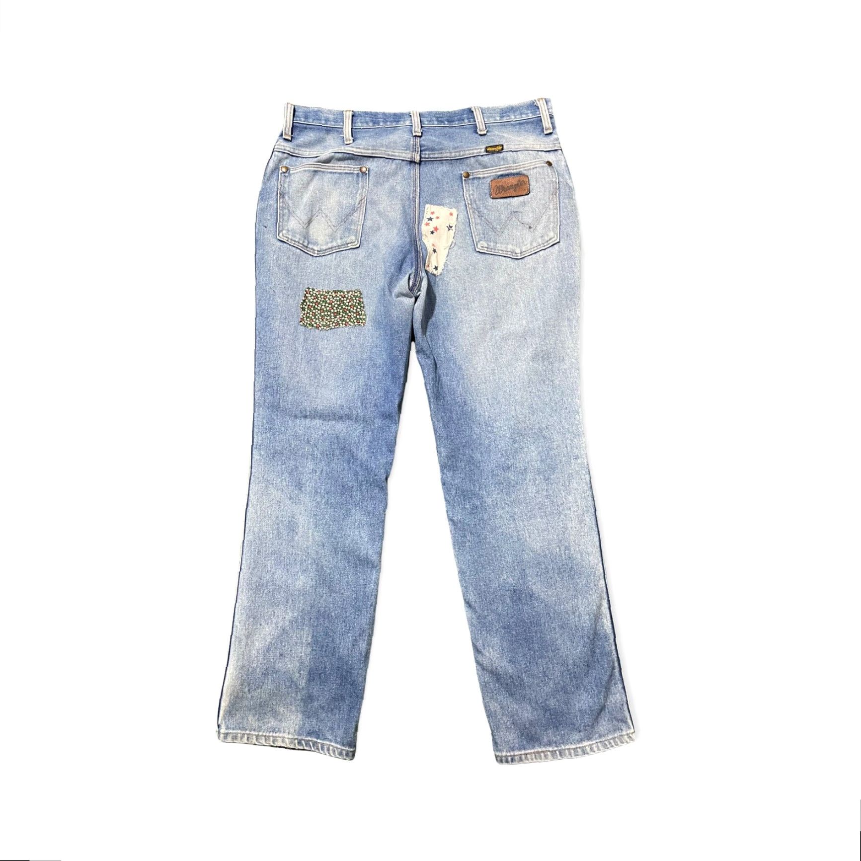 Wrangler VINTAGE Wrangler Jeans Repaired USA Made 36x29 Denim Mel Blue Regular Straight Mens Jeans Size US 36 / EU 52 - 5 Thumbnail