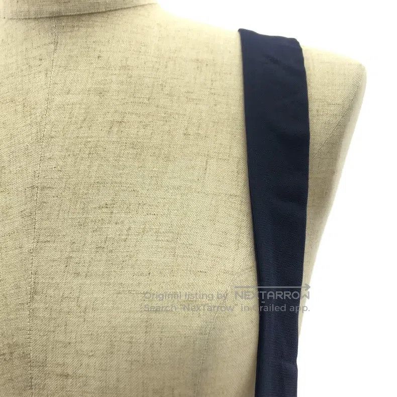 Comme des Garcons Comme Des Garcons Navy blue pleated chiffon halter long sk Size S / US 4 / IT 40 - 3 Thumbnail