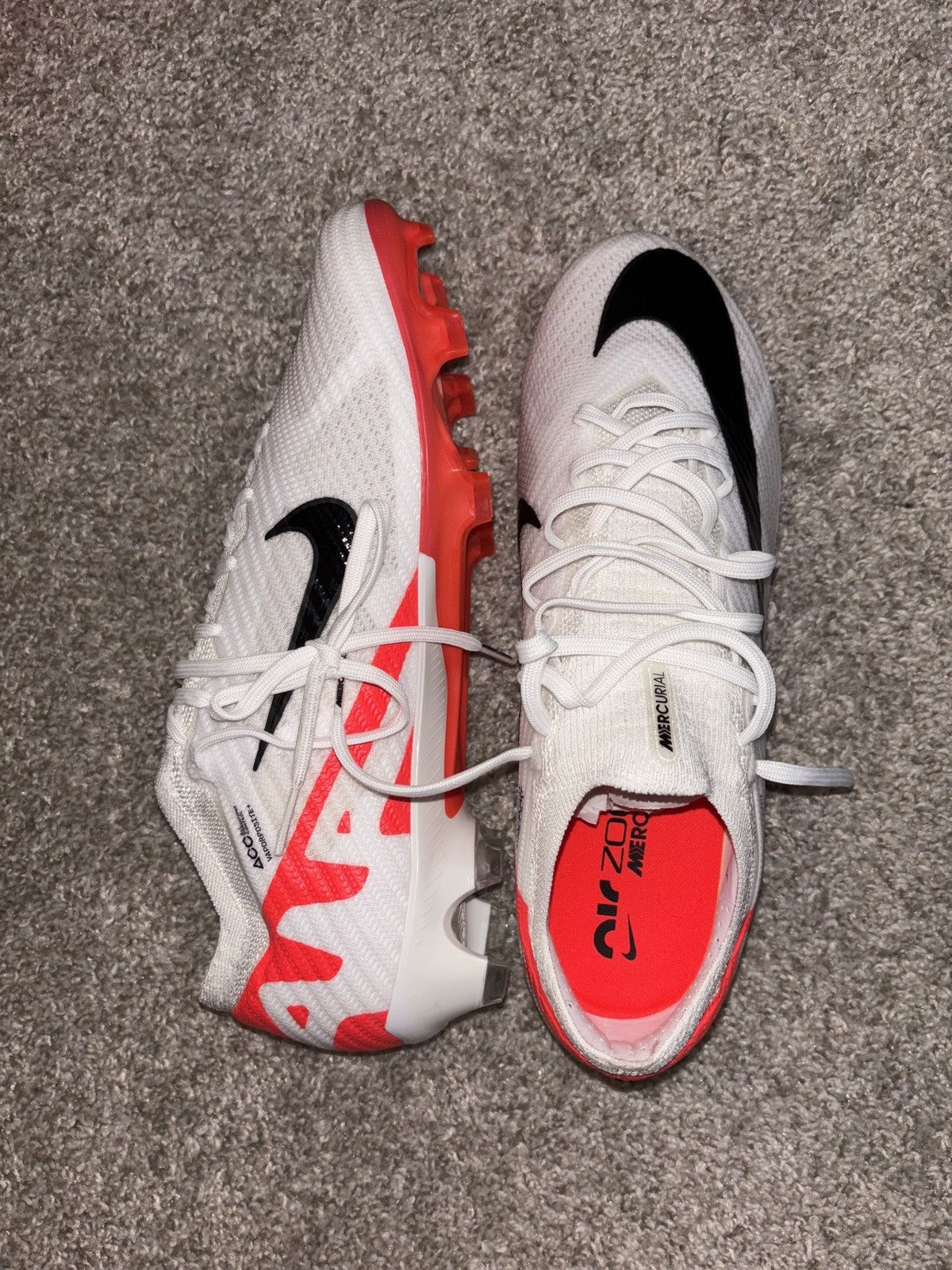 Nike Zoom Vapor 15 Elite FG (Bright Crimson/White) Size US 9 / EU 42 - 6 Thumbnail