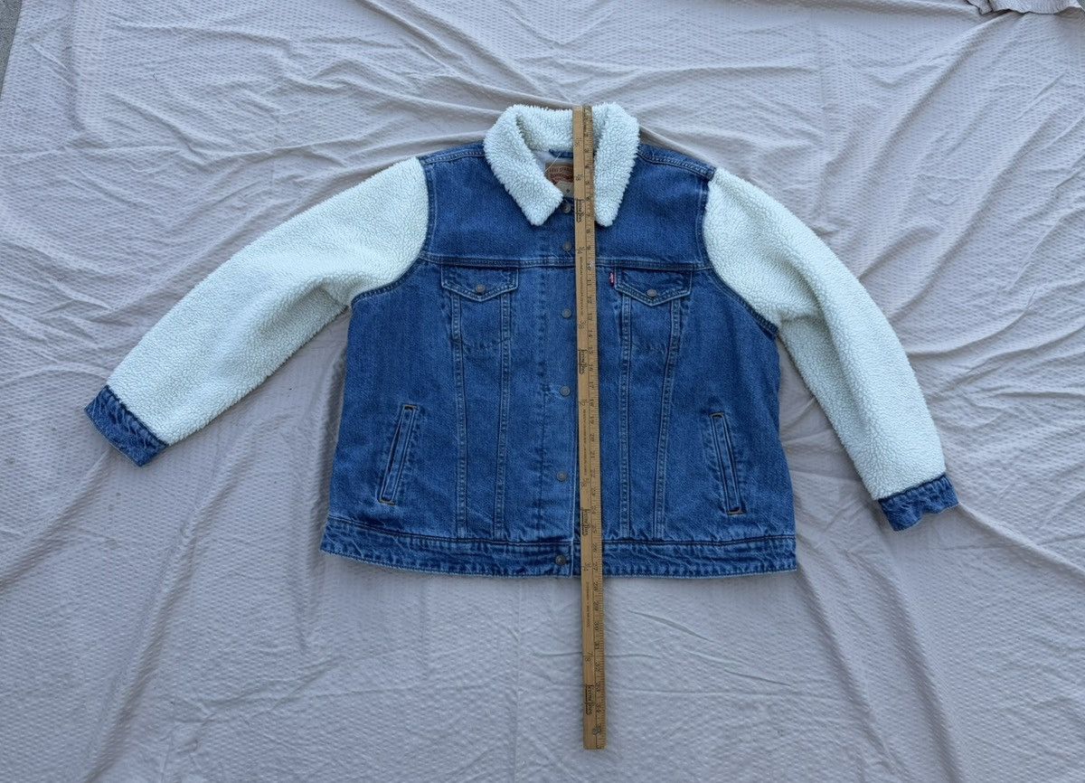 Levi's Levis original trucker jacket denim plus size 2X women New Size XXL / US 16-18 / IT 52-54 - 1 Thumbnail