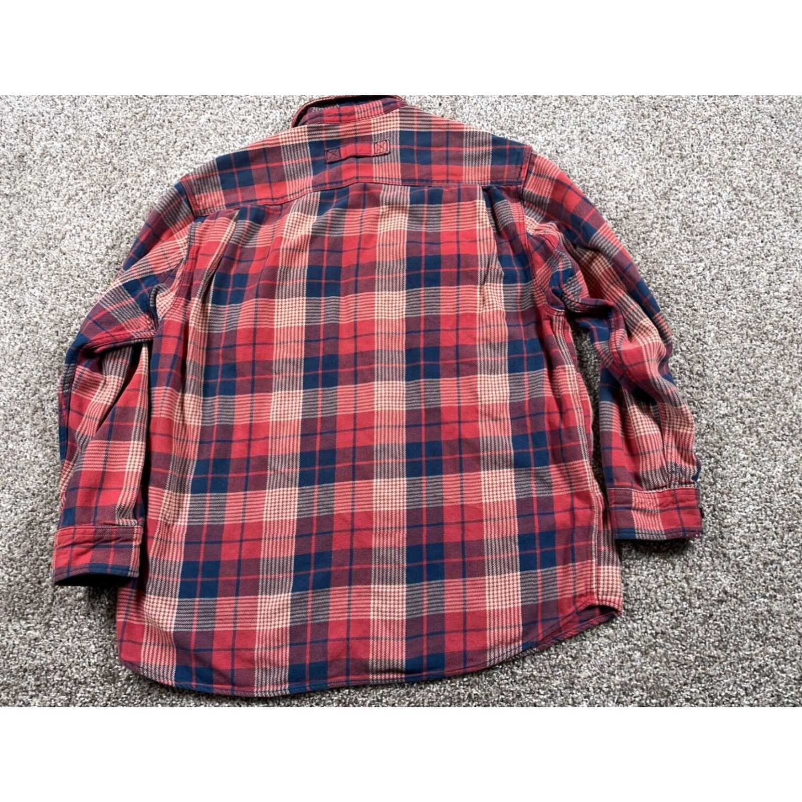 Vintage DULUTH Heavyweight Flannel Shirt Adult Large Red Blue Plaid Workwear Grunge Shirt Mens Large Red and Blue Plaid Casual Workwear Size US L / EU 52-54 / 3 - 3 Thumbnail
