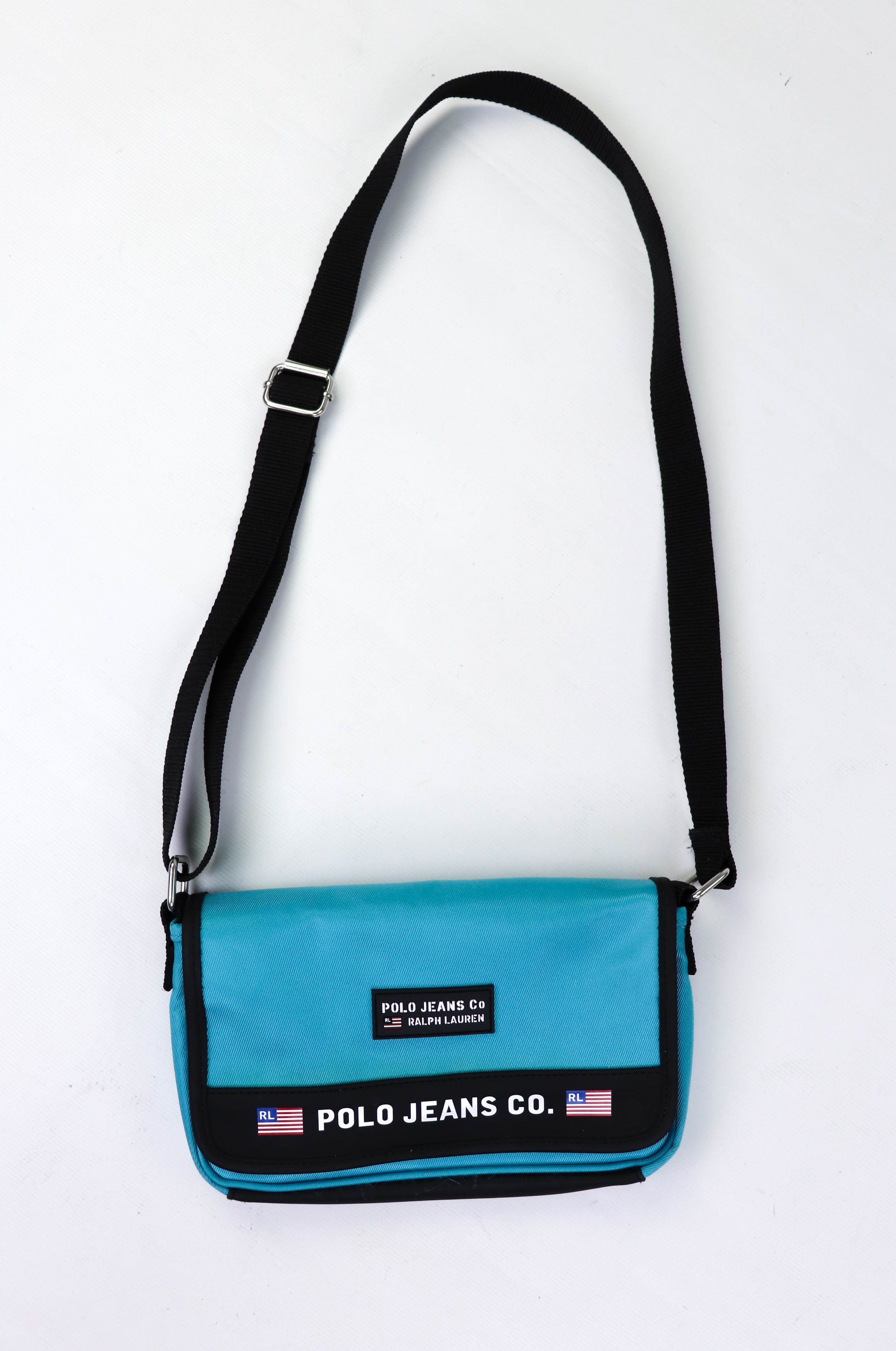Polo Ralph Lauren x Ralph Lauren Y2K Vintage Polo Jeans Ralph Laurent Turquoise Crossbody Bag in Green