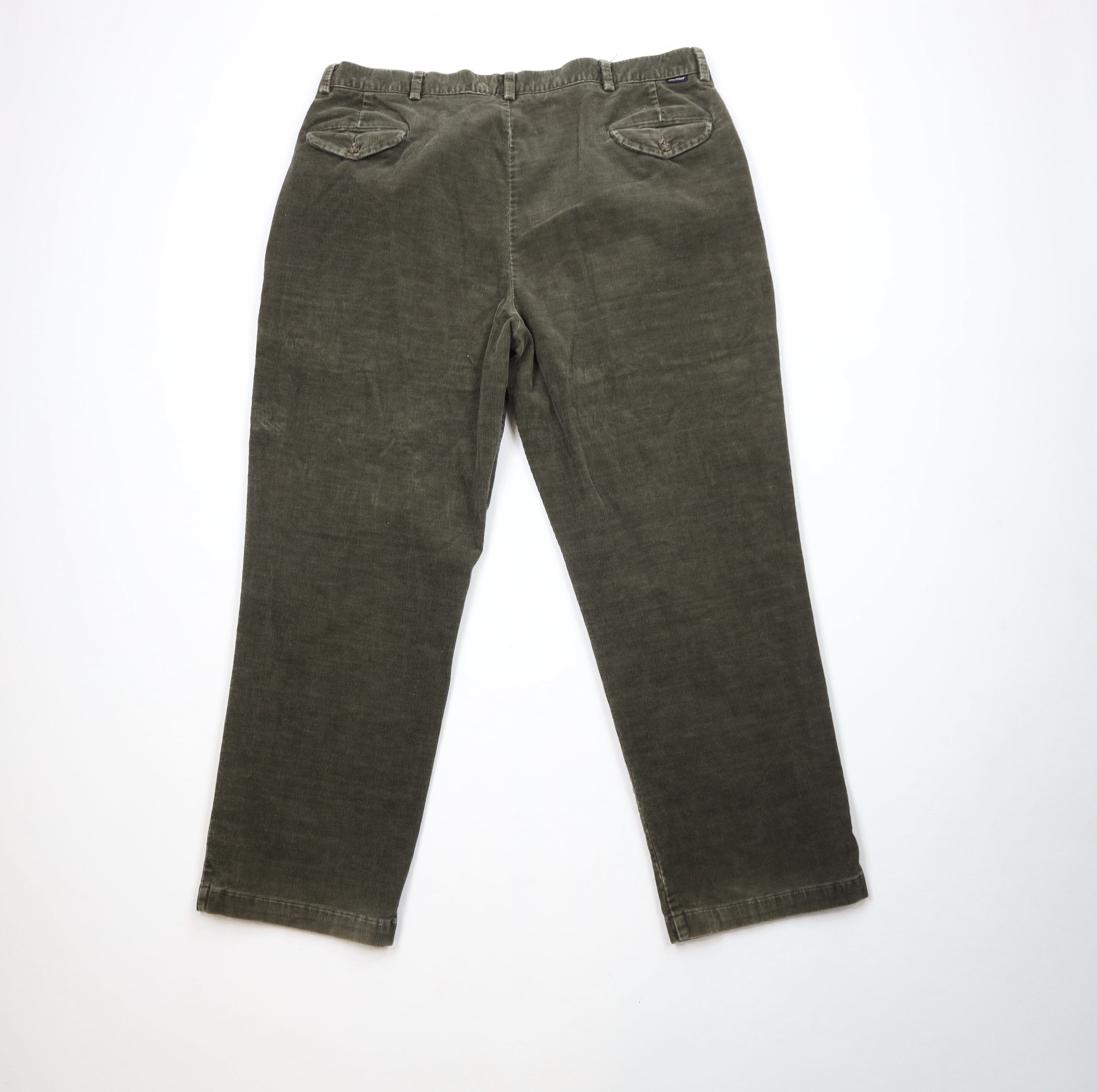 Vintage Vintage 90s Streetwear Wide Leg Corduroy Chino Pants Green Size US 40 / EU 56 - 12 Thumbnail
