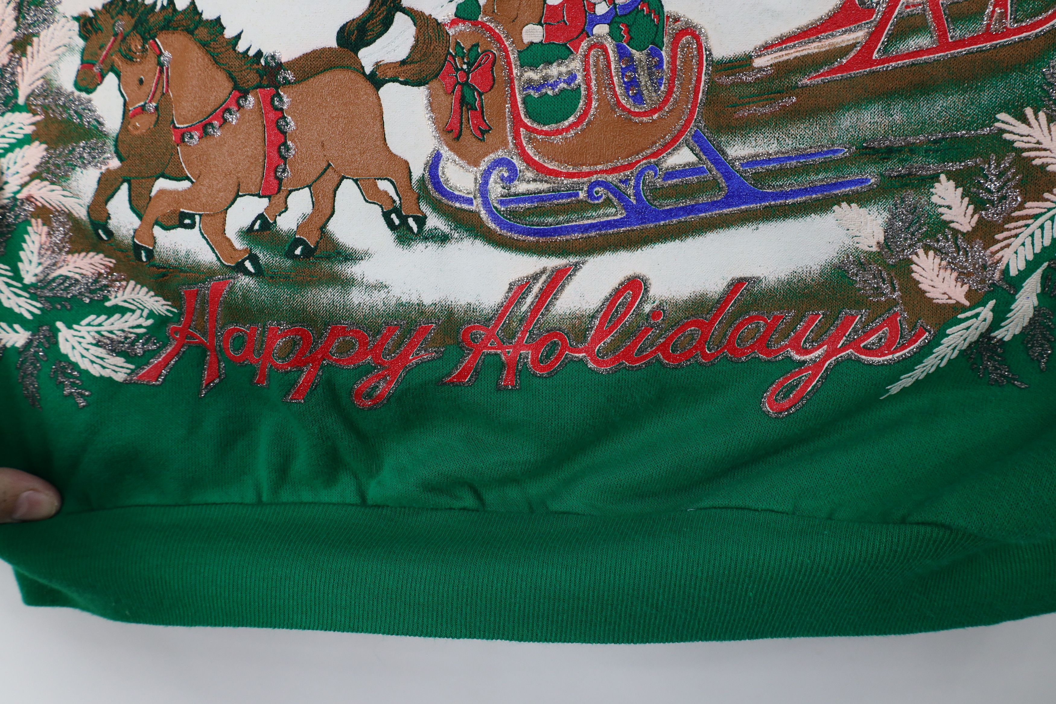 Vintage Vintage 90s Streetwear Christmas Crewneck Sweatshirt USA Size XL / US 12-14 / IT 48-50 - 4 Thumbnail