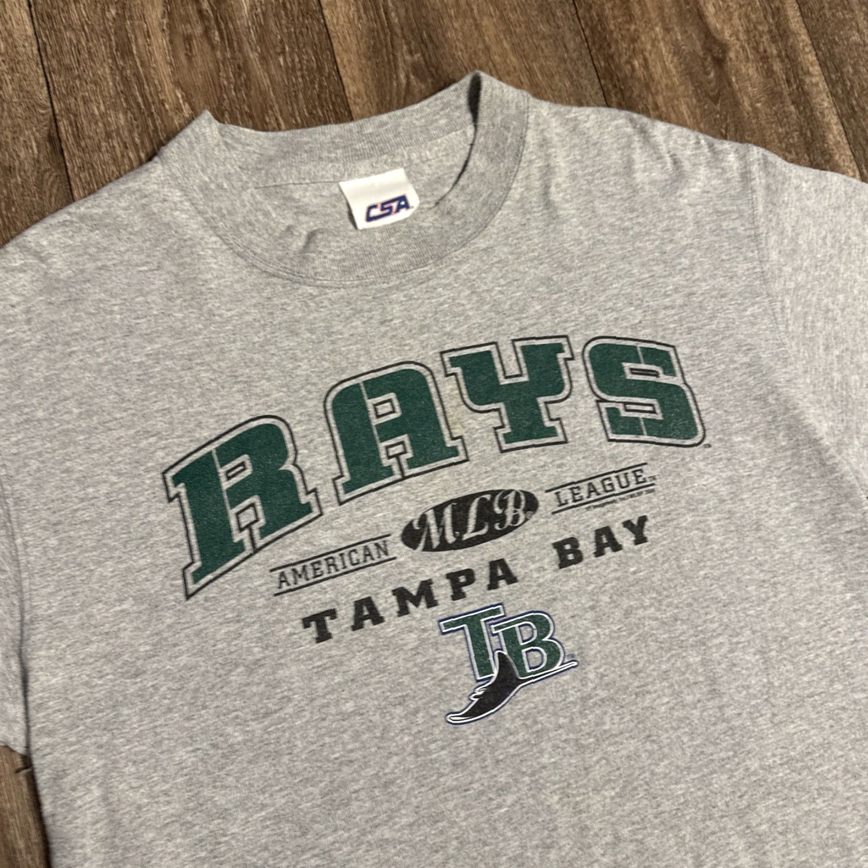 MLB VINTAGE Tampa Bay Devil Rays MLB Gray T-Shirt L Mens 2006 Y2K Baseball Large Size US L / EU 52-54 / 3 - 2 Thumbnail