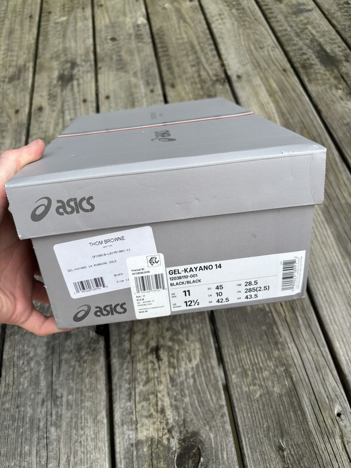 Asics ASICS x Thom Browne Gel-Kayano 14 Black Size 11 Size US 11 / EU 44 - 13 Thumbnail