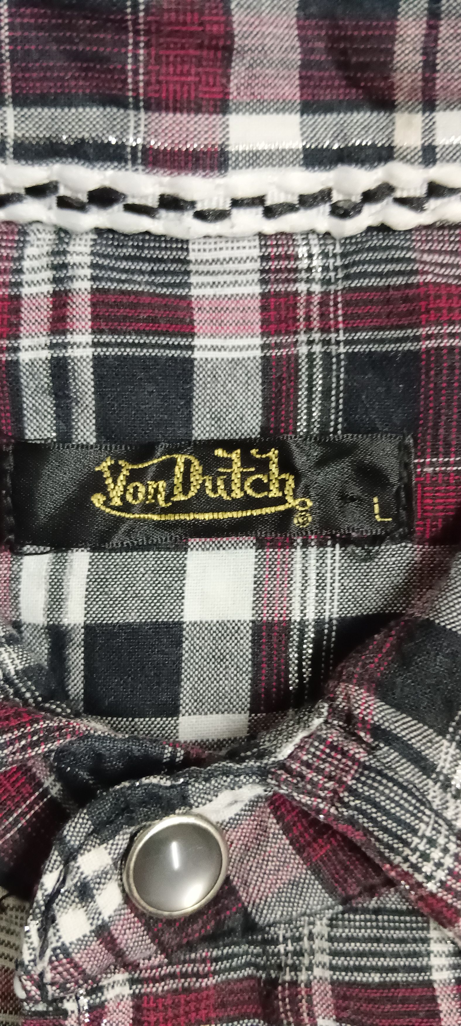 Von Dutch Punk Button Ups Shirt