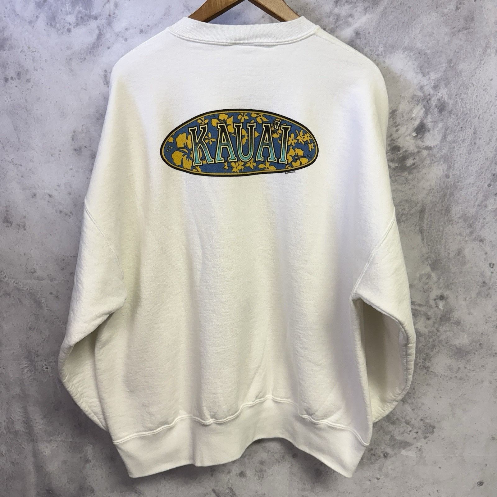 Vintage Vintage Crazy Shirts Kauai Crew Neck Sweatshirt Mens XL 26x2 Size US XL / EU 56 / 4 - 2 Thumbnail