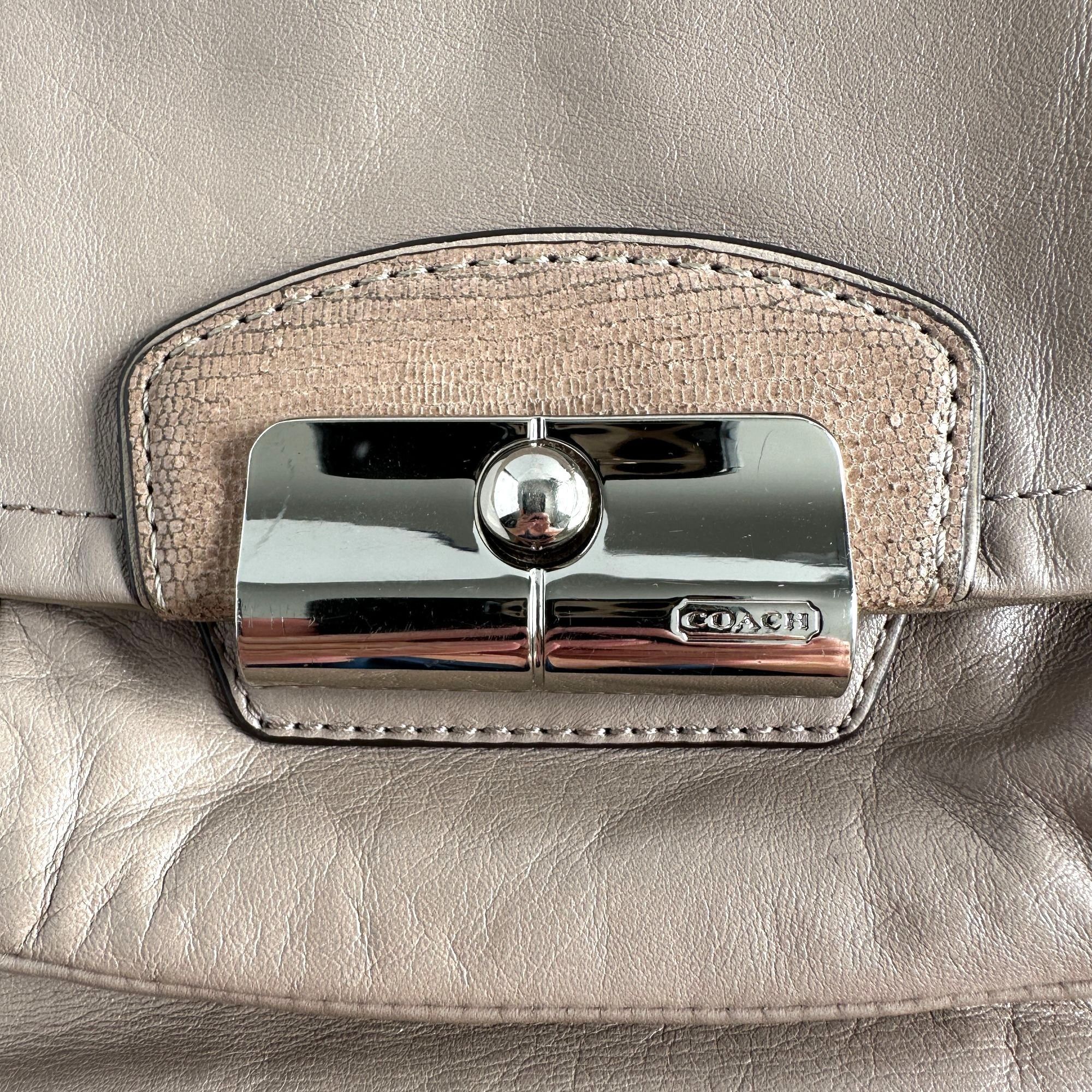 Coach Coach Kristin Beige Leather Shoulder Bag Size ONE SIZE - 6 Thumbnail