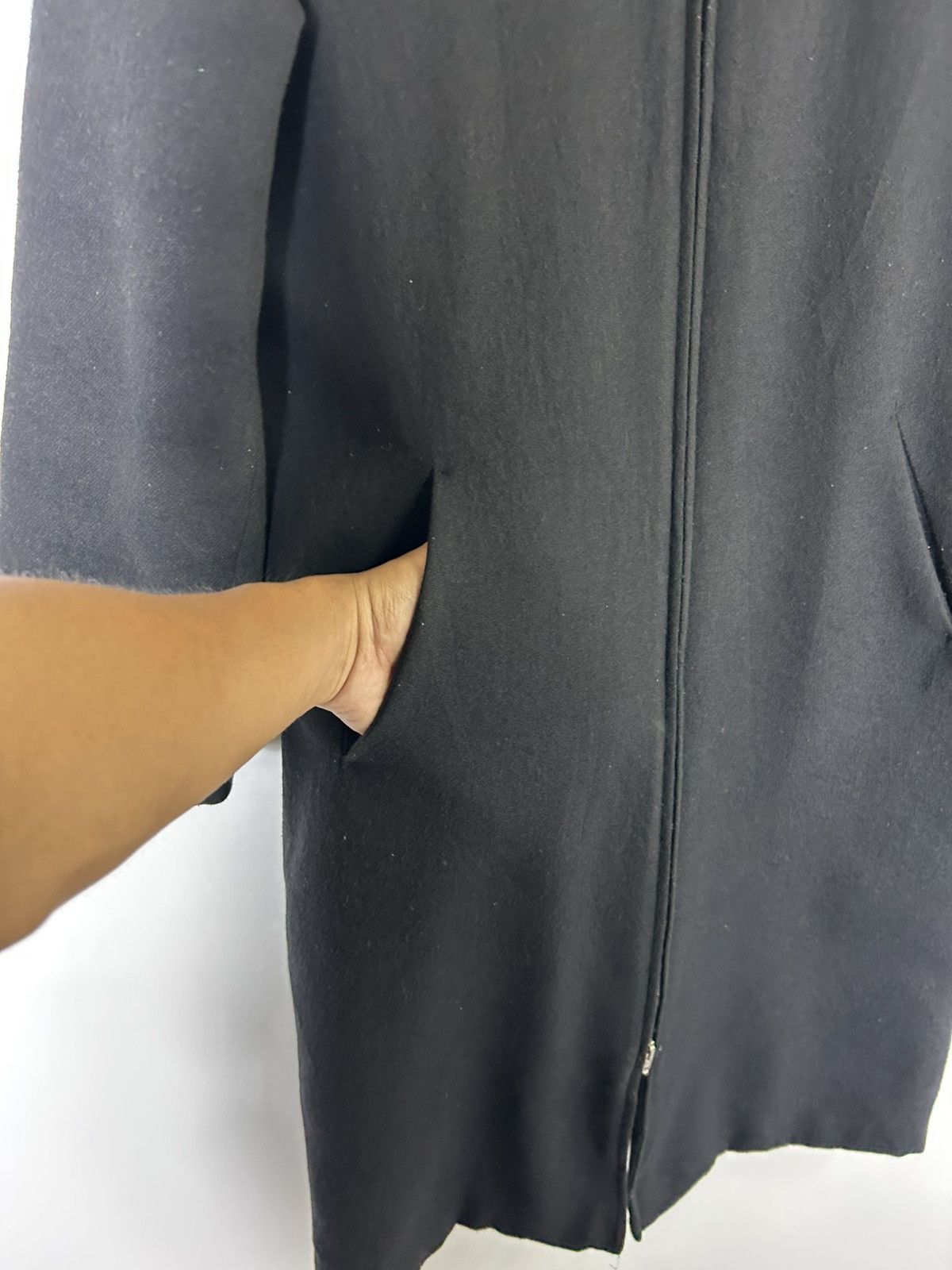 MAX&Co. Max & Co by Max Mara Wool Hoodie Zipper Long Jacket Size XS / US 0-2 / IT 36-38 - 6 Thumbnail