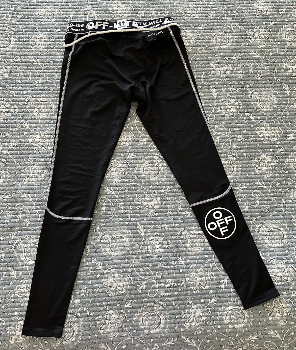 Nike Nike Pro x Off-White Leggings (Medium) Size US 32 / EU 48 - 4 Thumbnail