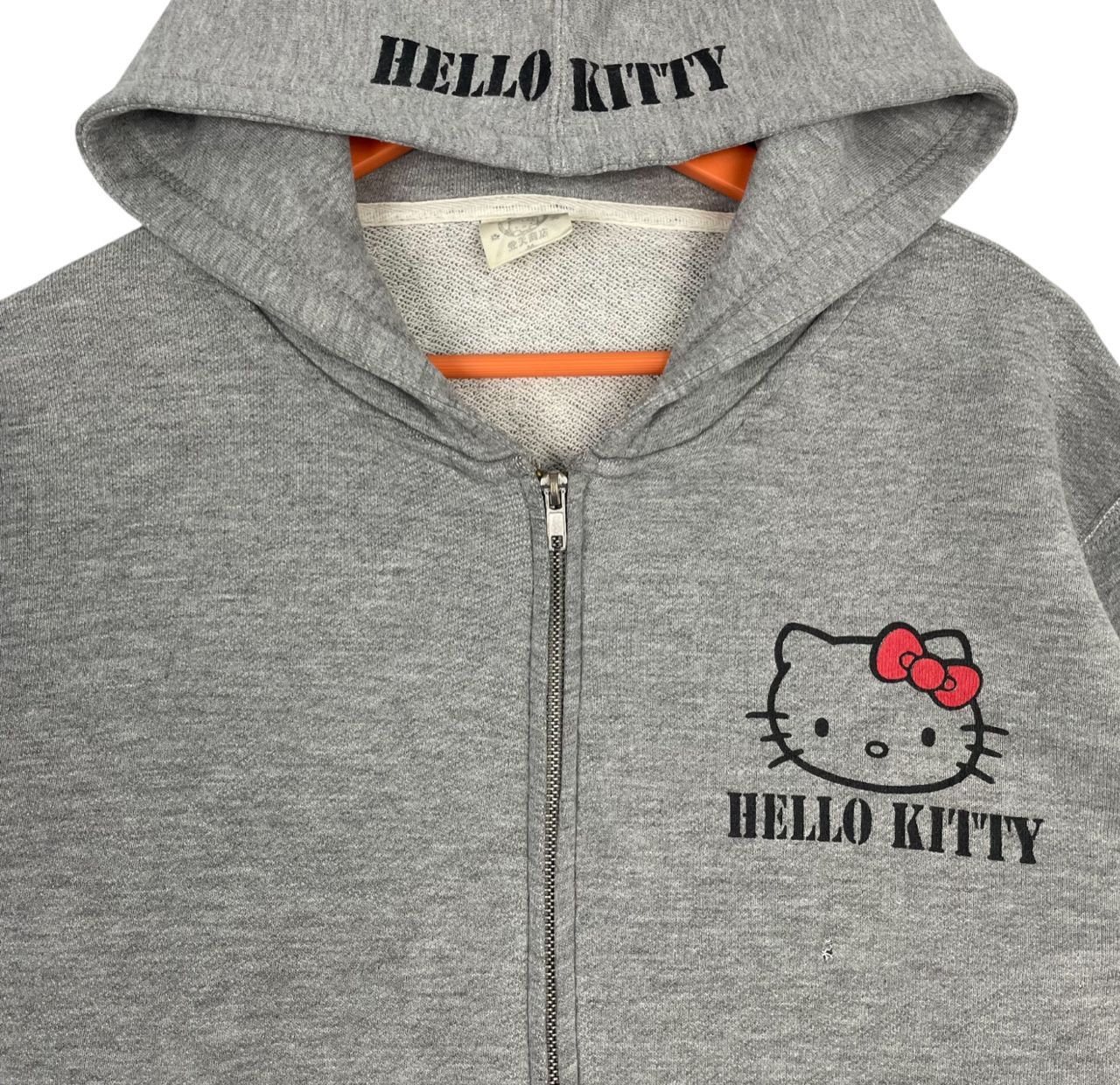 Anime Vintage Hello Kitty Backhit Printed Logo Fullzipper Hoodie Size M / US 6-8 / IT 42-44 - 7 Thumbnail