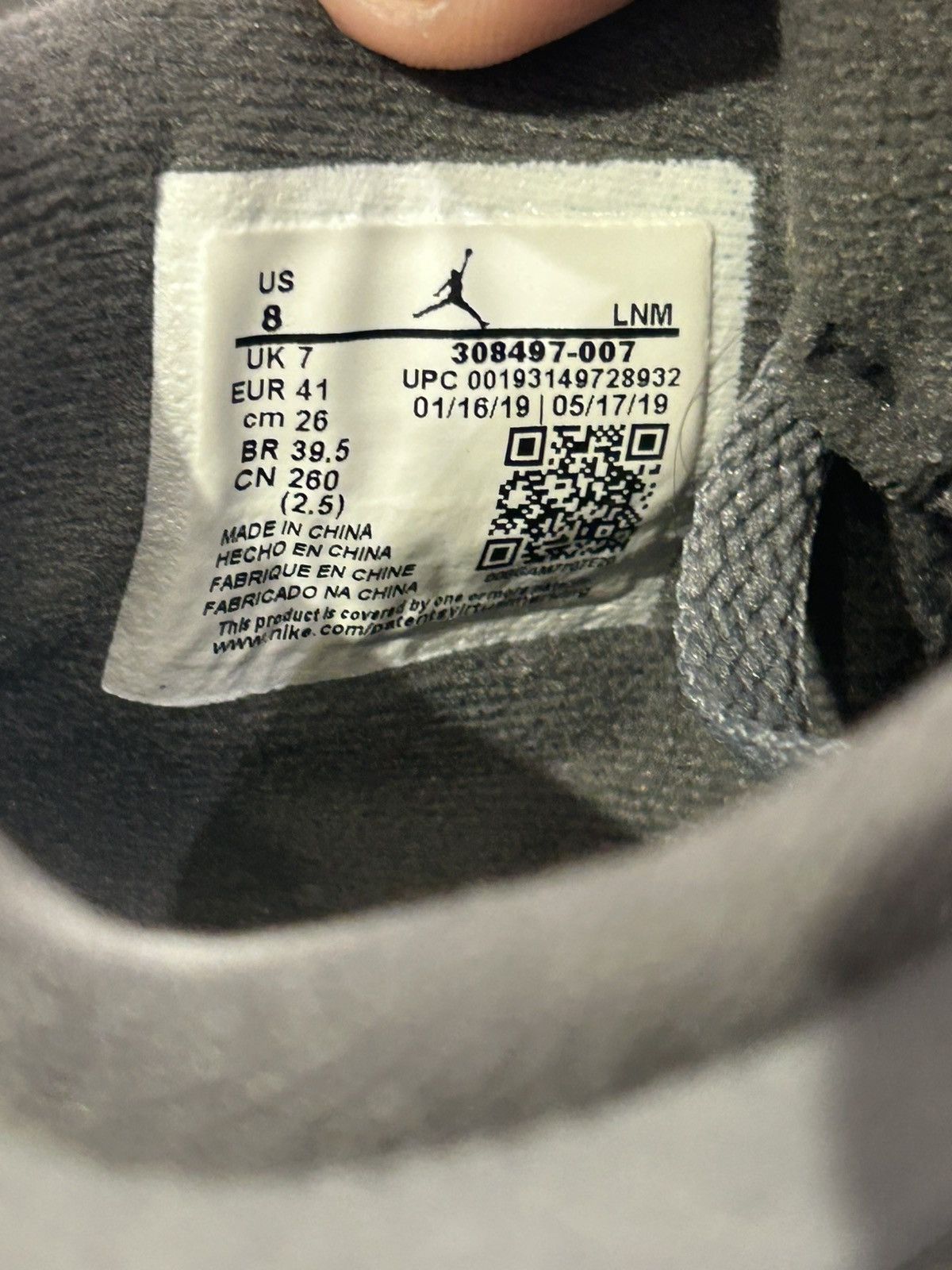 Jordan Brand Jordan 4 retro Cool Grey 2019 Size US 8 / EU 41 - 11 Thumbnail