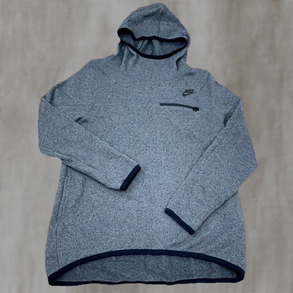 Nike Nike Hoodie Women Medium Gray Pullover Summit Sweatshirt Mock Heather Tech Size M / US 6-8 / IT 42-44 - 1 Thumbnail