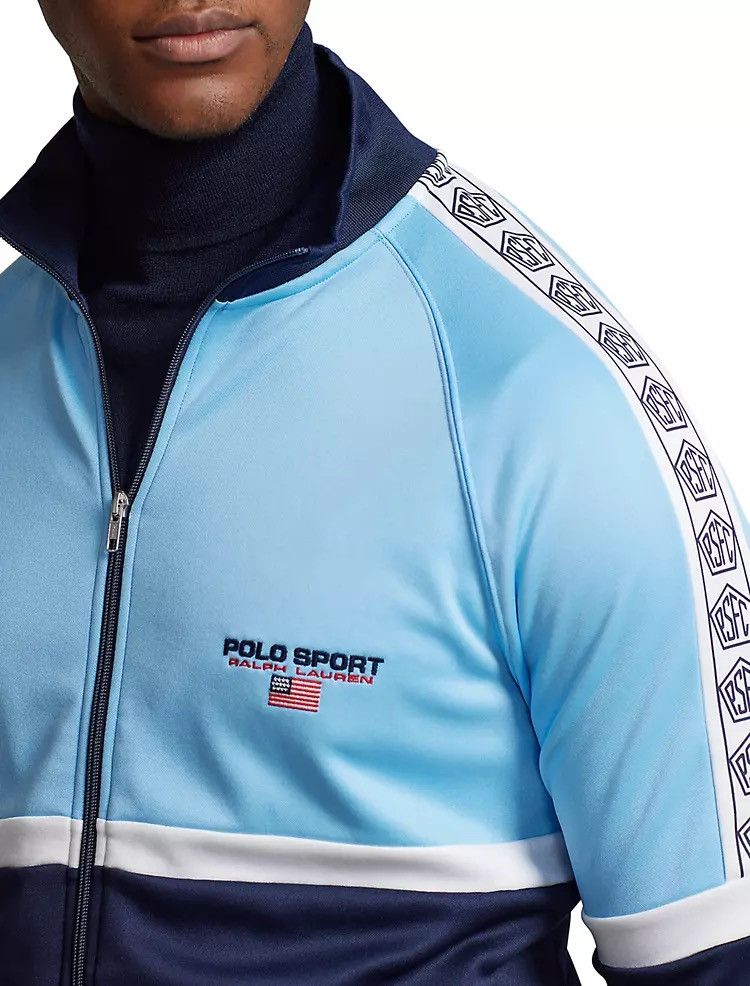 Polo Ralph Lauren Polo Ralph Lauren Sport Fleece Track Jacket Cruise Navy XL Size US XL / EU 56 / 4 - 4 Thumbnail