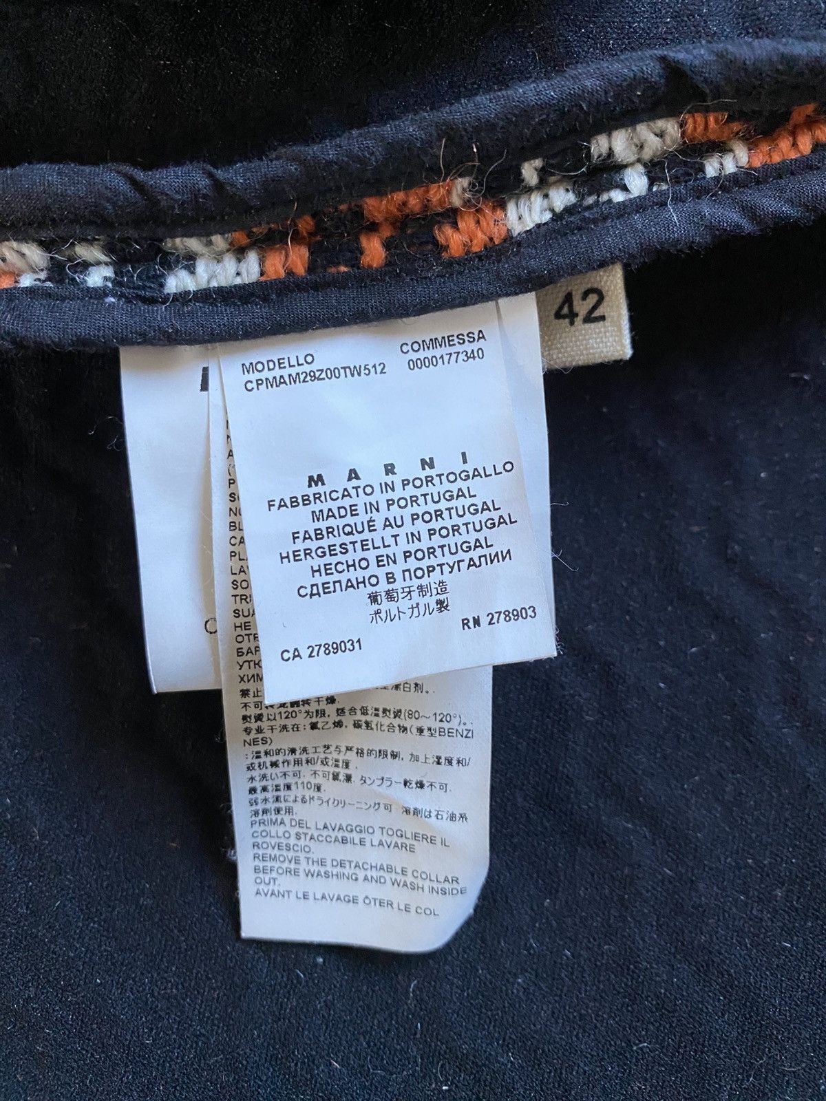 Marni 🦊 Marni Coat Wool Stripe Women Grey Fox Fur Luxury Rare Size M / US 6-8 / IT 42-44 - 10 Thumbnail