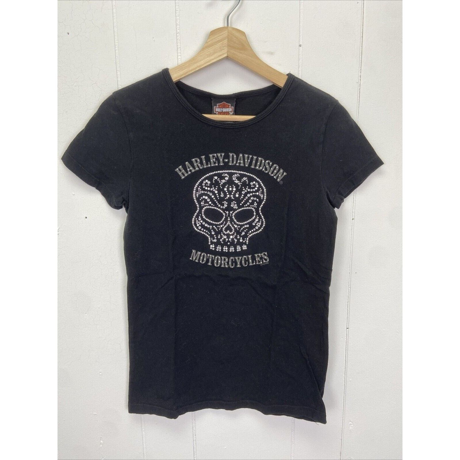 Harley Davidson Harley Davidson 2009 Bedazzled Skull Women’s T-Shirt Medium Size M / US 6-8 / IT 42-44 - 1 Thumbnail