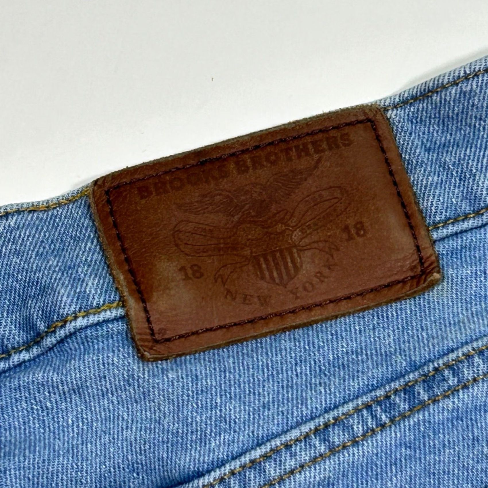 Brooks Brothers Brooks Brothers Slim Stretch Jeans Light Wash Denim Cotton Blend 40x30 Size US 40 / EU 56 - 5 Thumbnail