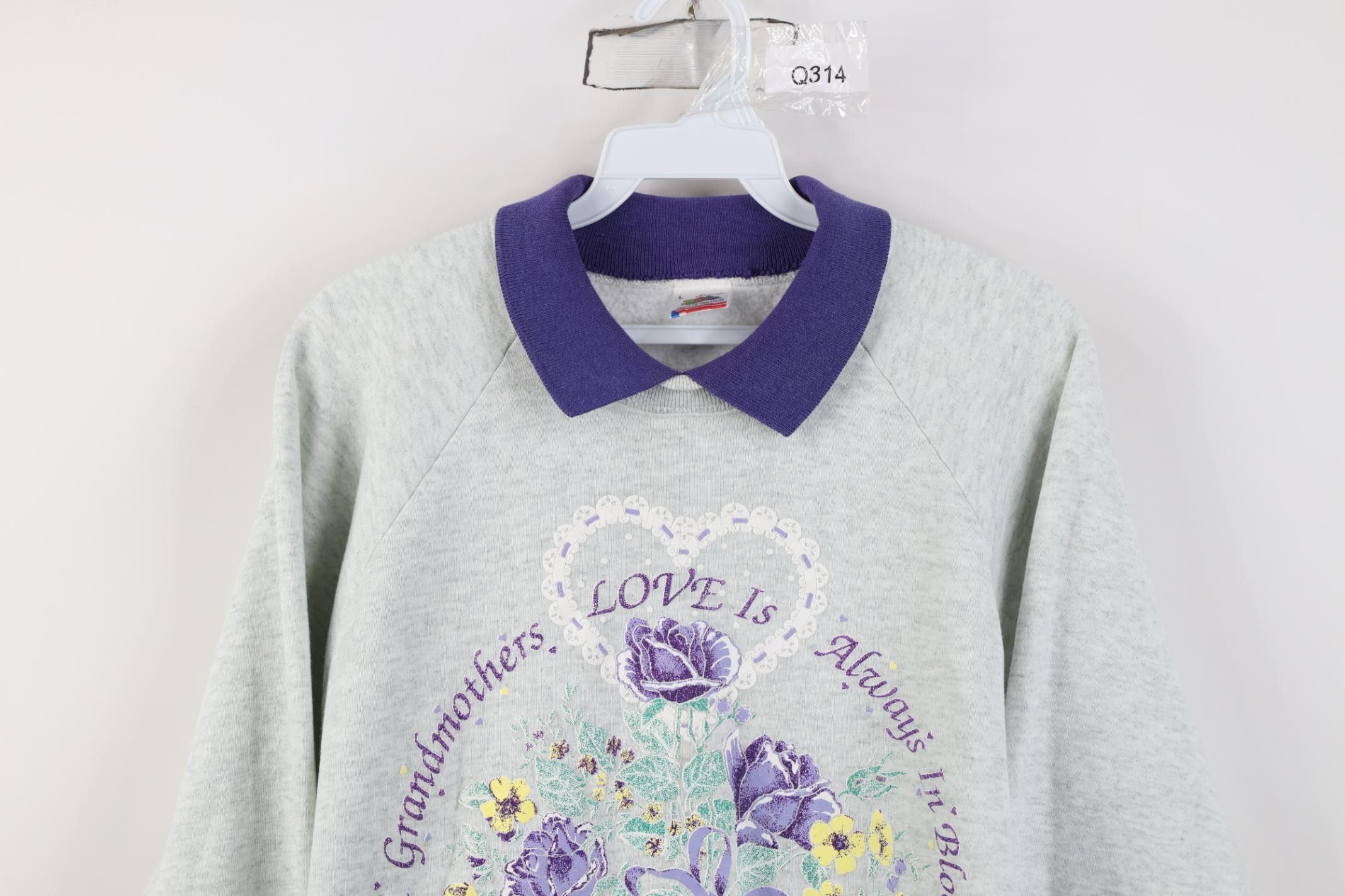 Vintage Vintage 90s Streetwear Grandma Collared Sweatshirt USA Size L / US 10 / IT 46 - 2 Thumbnail