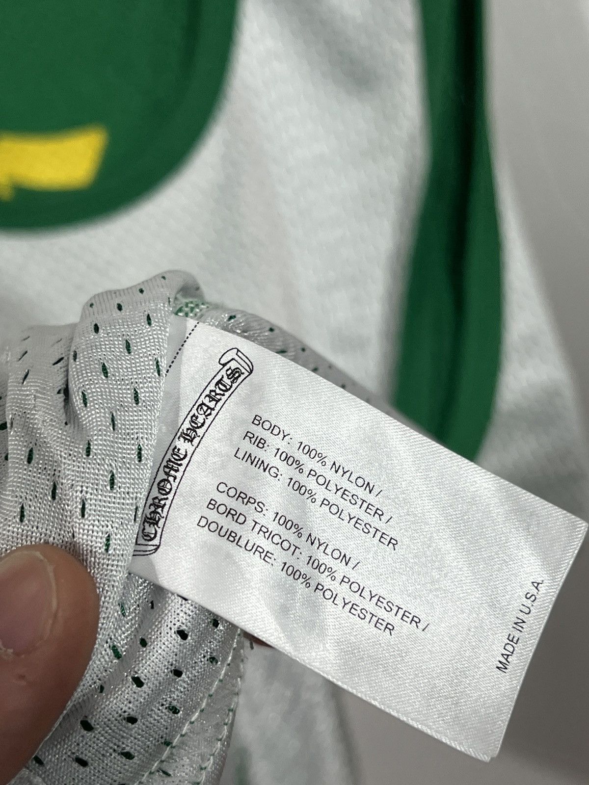 Chrome Hearts Chrome Hearts Basketball Green/Yellow Jersey Size US M / EU 48-50 / 2 - 13 Thumbnail