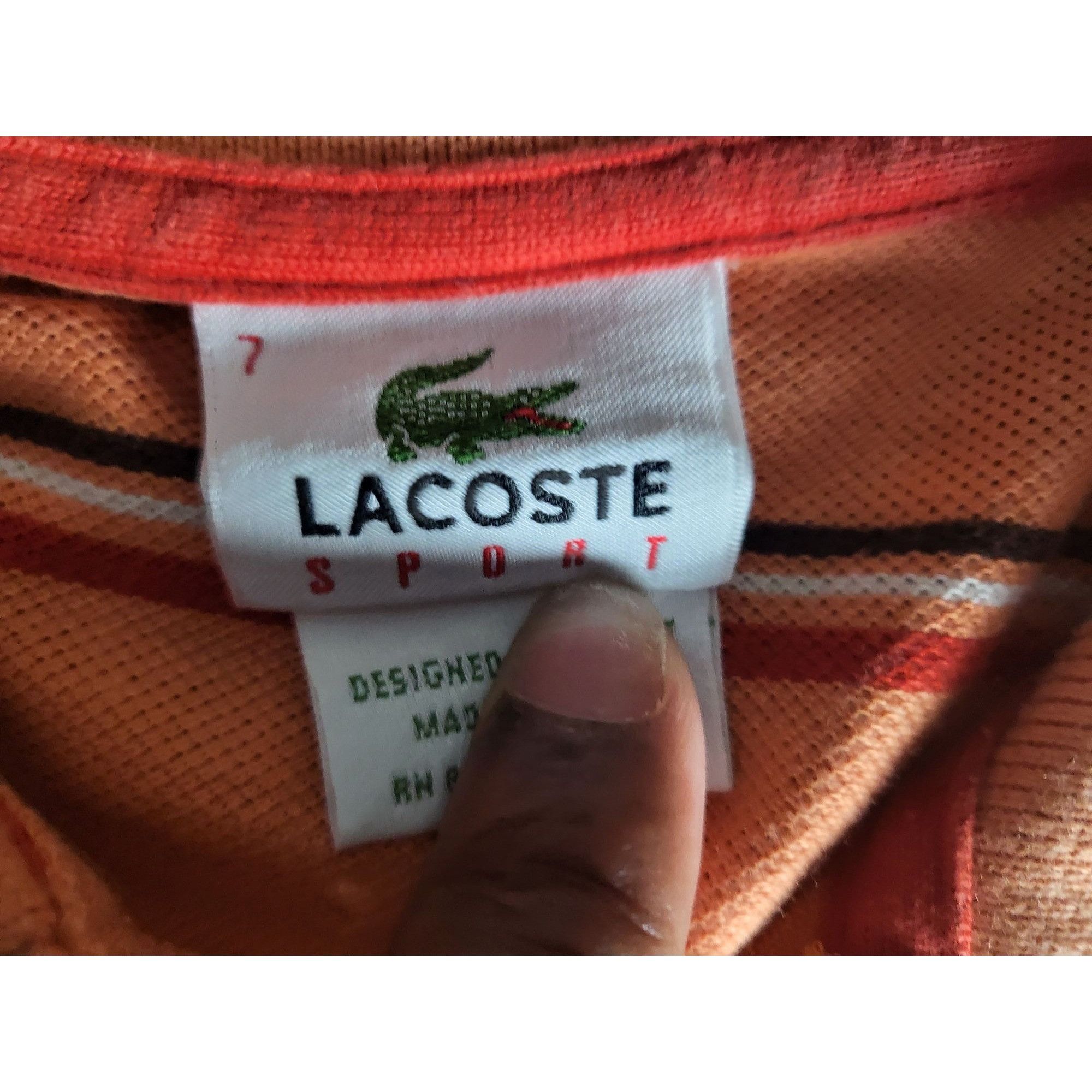 Lacoste Lacoste Sport Short Sleeve Polo Shirt Striped Mens Sz XXL Pr Size US XXL / EU 58 / 5 - 4 Thumbnail