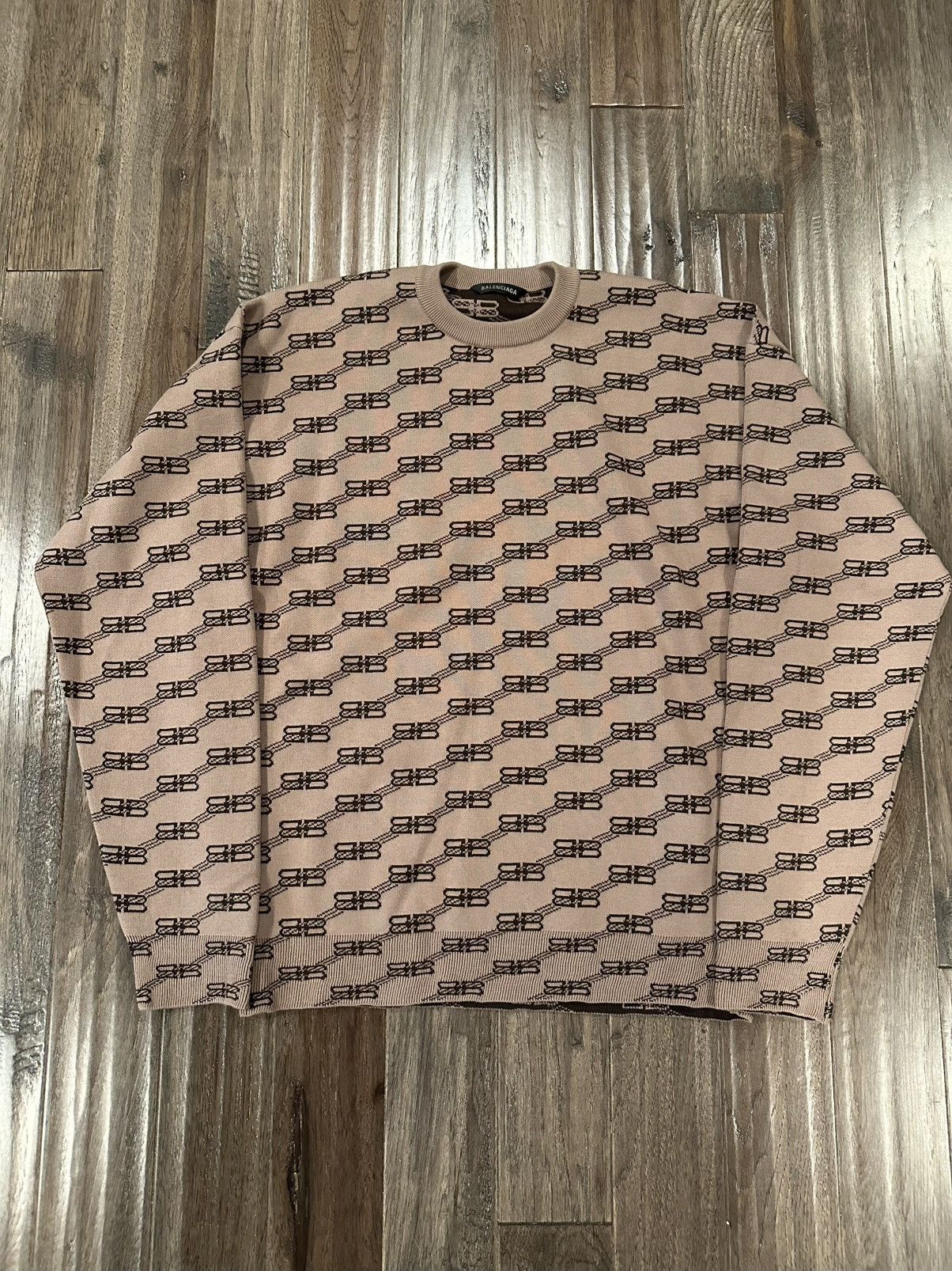 Balenciaga Balenciaga BB Monogram Crewneck Size US S / EU 44-46 / 1 - 4 Thumbnail