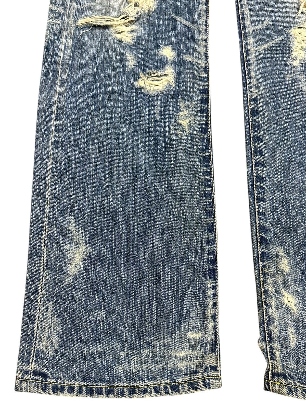 If Six Was Nine Vintage Japanese Brand Distressed Destroyer Faded Wash Jeans Size US 31 - 7 Thumbnail