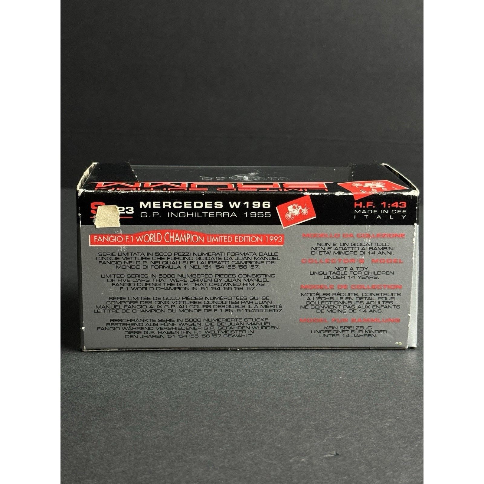 & Other Stories BRUMM Mercedes W 196 G.P Inghilterra 1955 S023 Scala 1:43. Size ONE SIZE - 3 Thumbnail