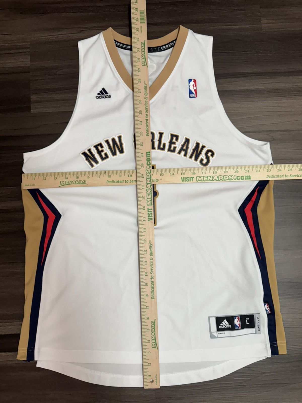 Adidas Tyreke Evans #1 New Orleans Pelicans NBA Jersey Length +2 Size US L / EU 52-54 / 3 - 6 Thumbnail