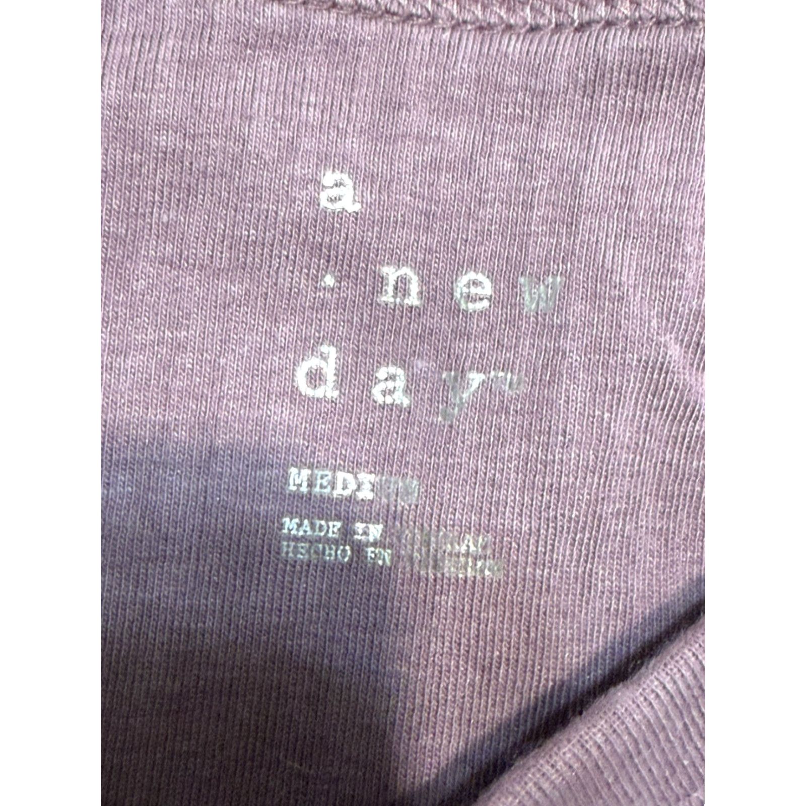 Vintage A New Day Shirts Women's Purple Short Sleeve Boat Neck Lightweight Medium Regular Size M T-Shirt Casual Size M / US 6-8 / IT 42-44 - 3 Thumbnail
