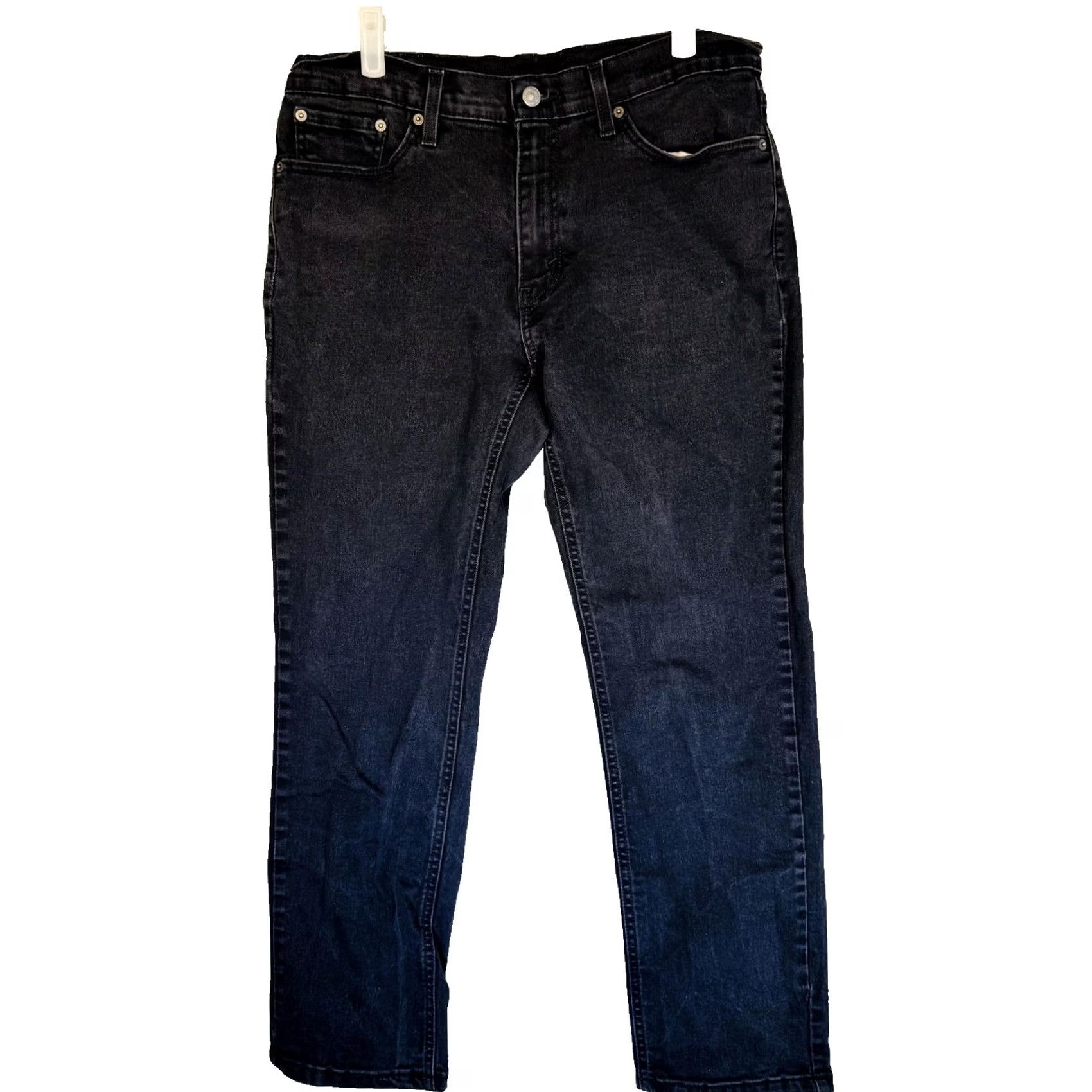Levi's Levi's 511 Jeans Slim Tapered 32x30 Black Dark Wash Denim Zip Fly Mens Regular Vintage No Size US 32 / EU 48 - 5 Thumbnail